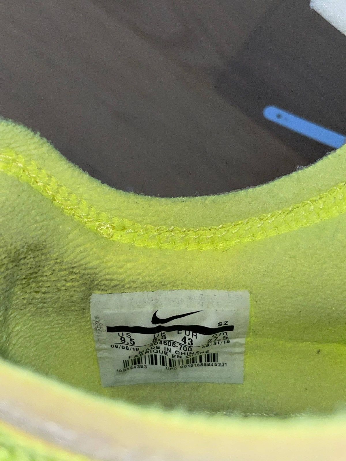 Nike × Off-White air force 1 off white “volt” Size US 9.5 / EU 42-43 - 9 Thumbnail