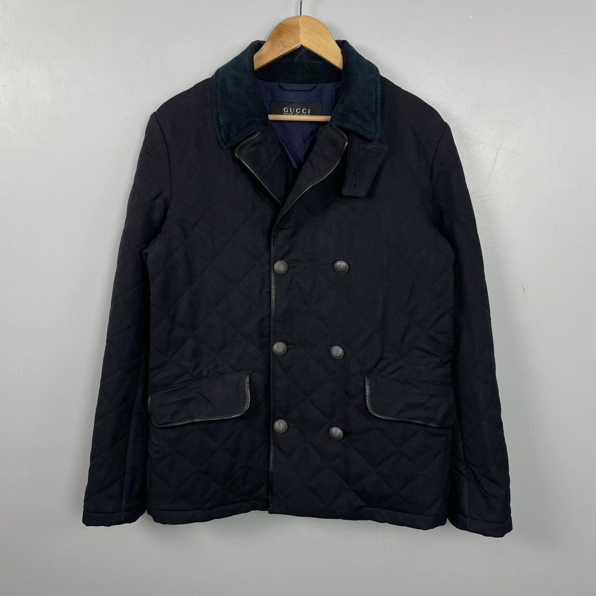Gucci Archive Gucci short double-breasted coat designer Tom Ford Size US M / EU 48-50 / 2 - 1 Thumbnail