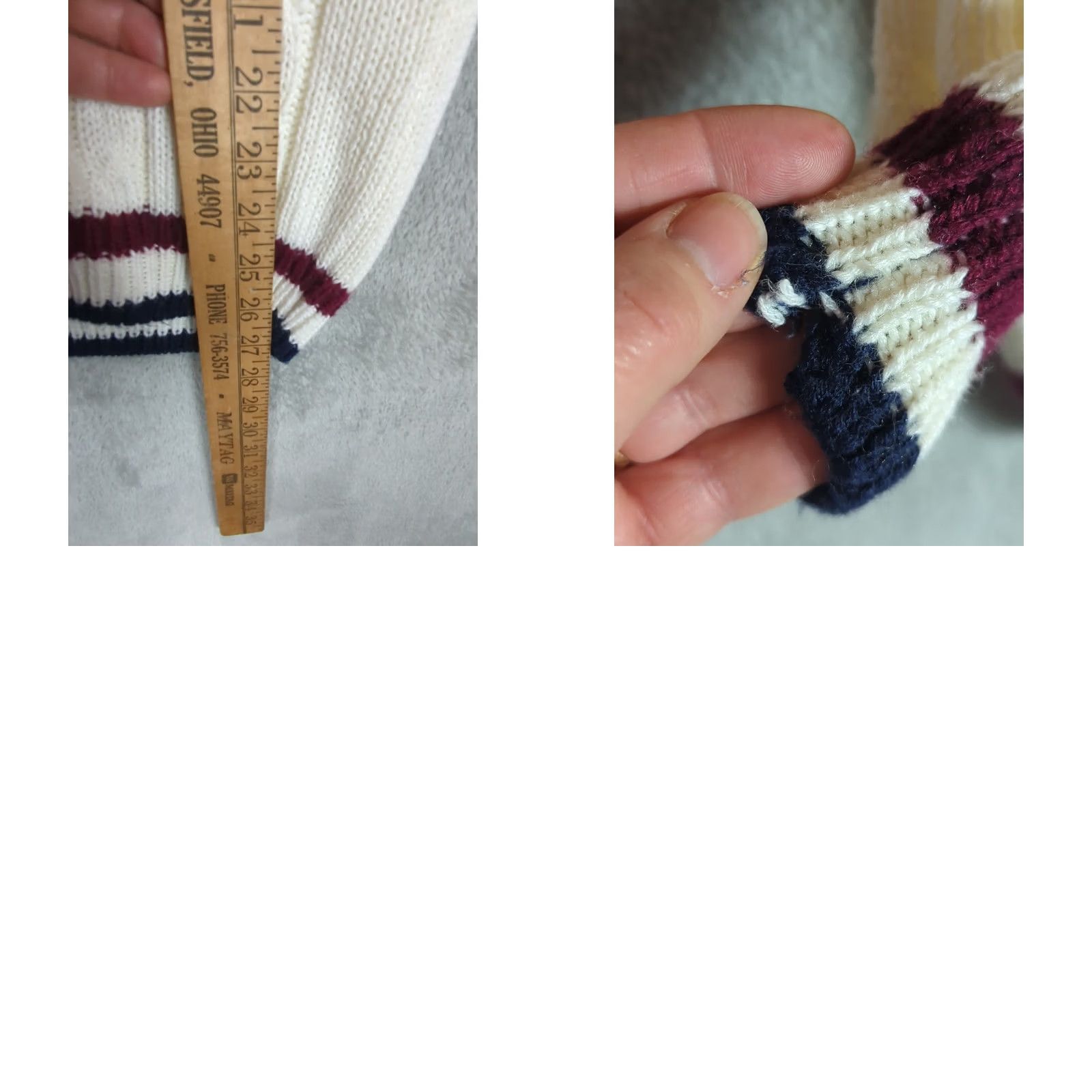 Vintage VINTAGE Spice of Life Cricket Varsity Tennis Sweater Cable Knit V Neck Womens L Creamy white 1990s Preppy Sportswear Womens Size L / US 10 / IT 46 - 9 Thumbnail