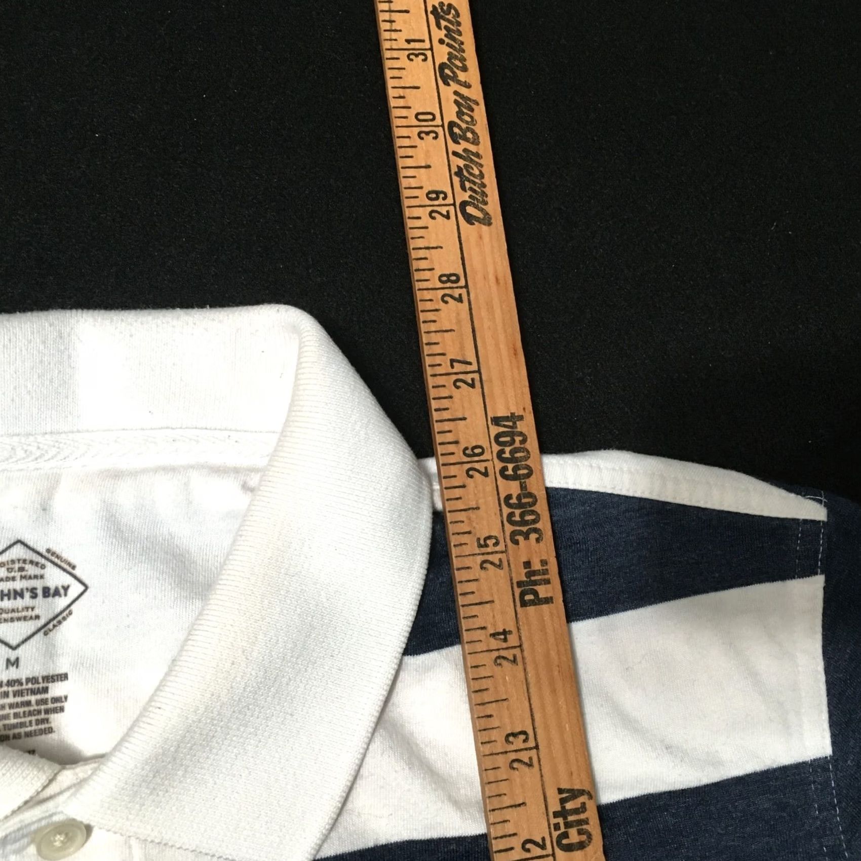 Vintage VINTAGE St. John's Bay Polo Shirt Mens Medium short Sleeve Striped Collared Size US M / EU 48-50 / 2 - 6 Thumbnail