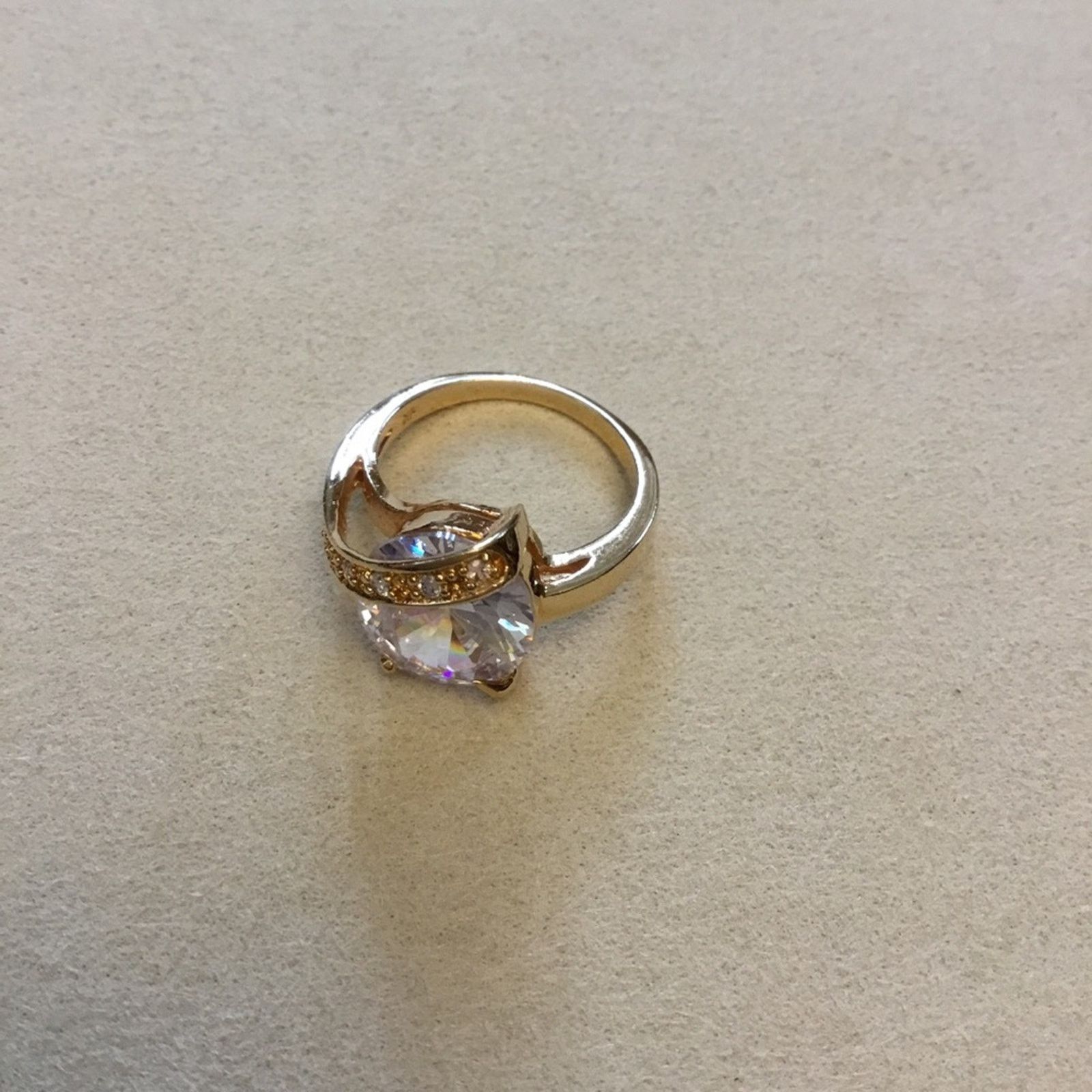Other Gold Oval Stone Wrapped Ring Size ONE SIZE - 8 Thumbnail