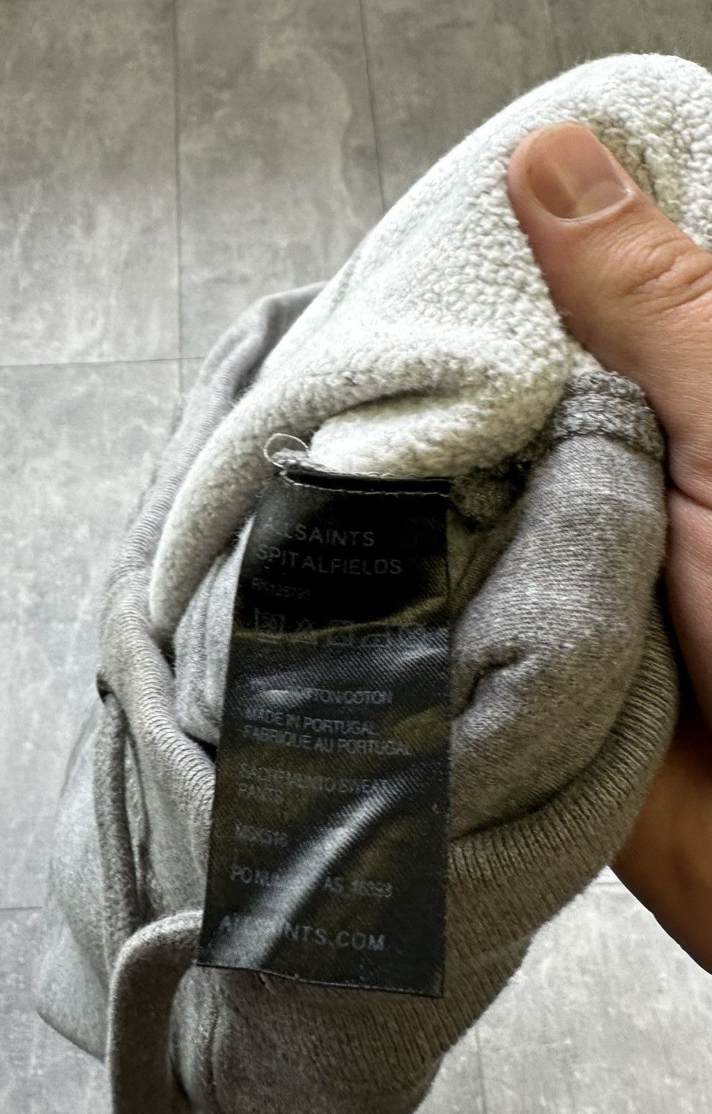 Allsaints Allsaints Japanese Grey Oversized Cotton Pants Size US 29 - 8 Thumbnail