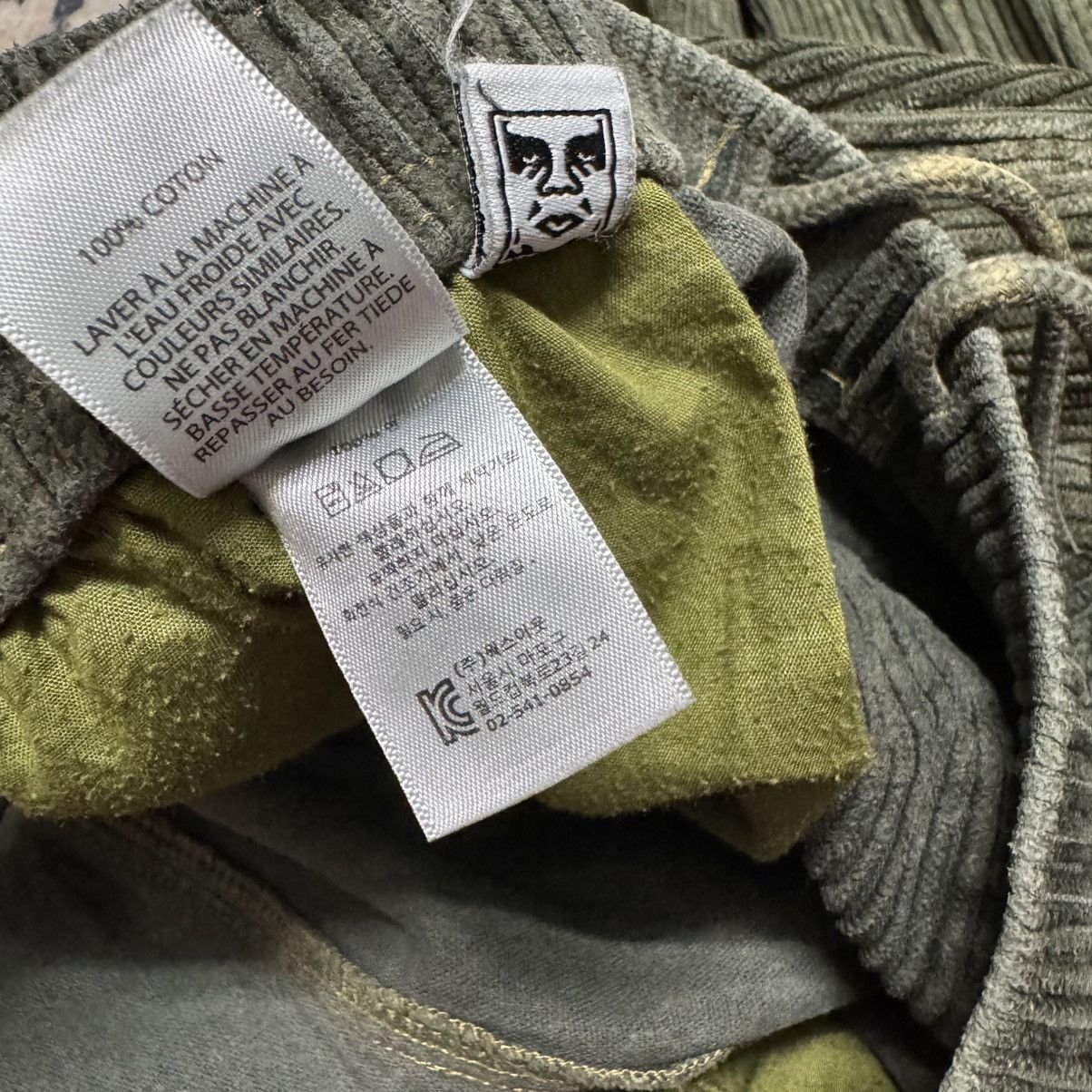 Obey Obey Corduroy Baggy Pants Drawstring Faded Size US 34 / EU 50 - 18 Thumbnail