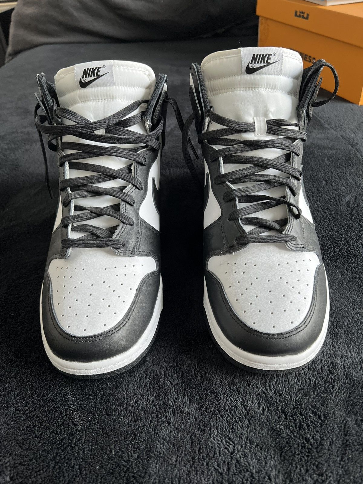 Nike Nike Dunk High (Panda) Size US 13 / EU 46 - 3 Thumbnail