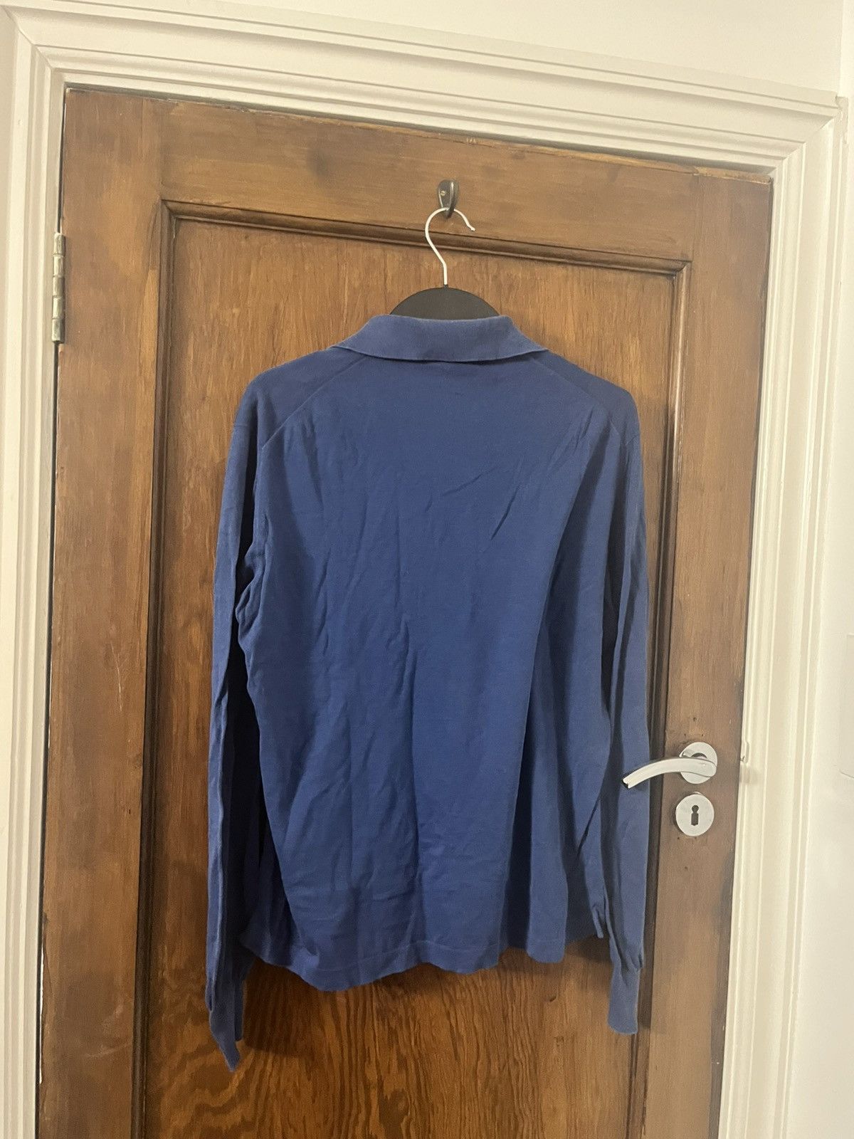 Loro Piana Loro Piana blue long sleeve polo size small Size US S / EU 44-46 / 1 - 5 Thumbnail