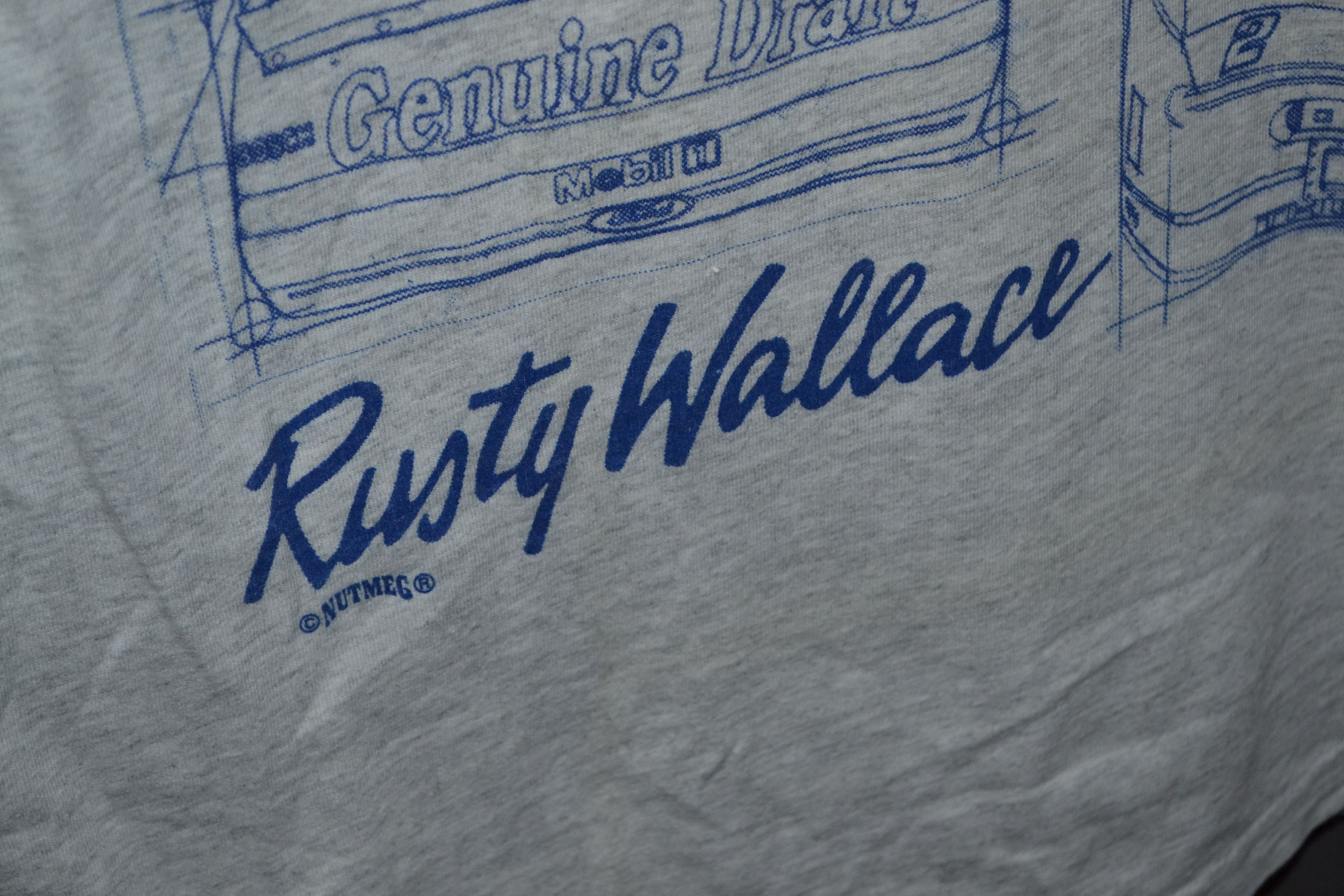 NASCAR × Vintage Vintage Nutmeg Rusty Wallace #2 Race Stats Spec Mens L Size US L / EU 52-54 / 3 - 9 Thumbnail