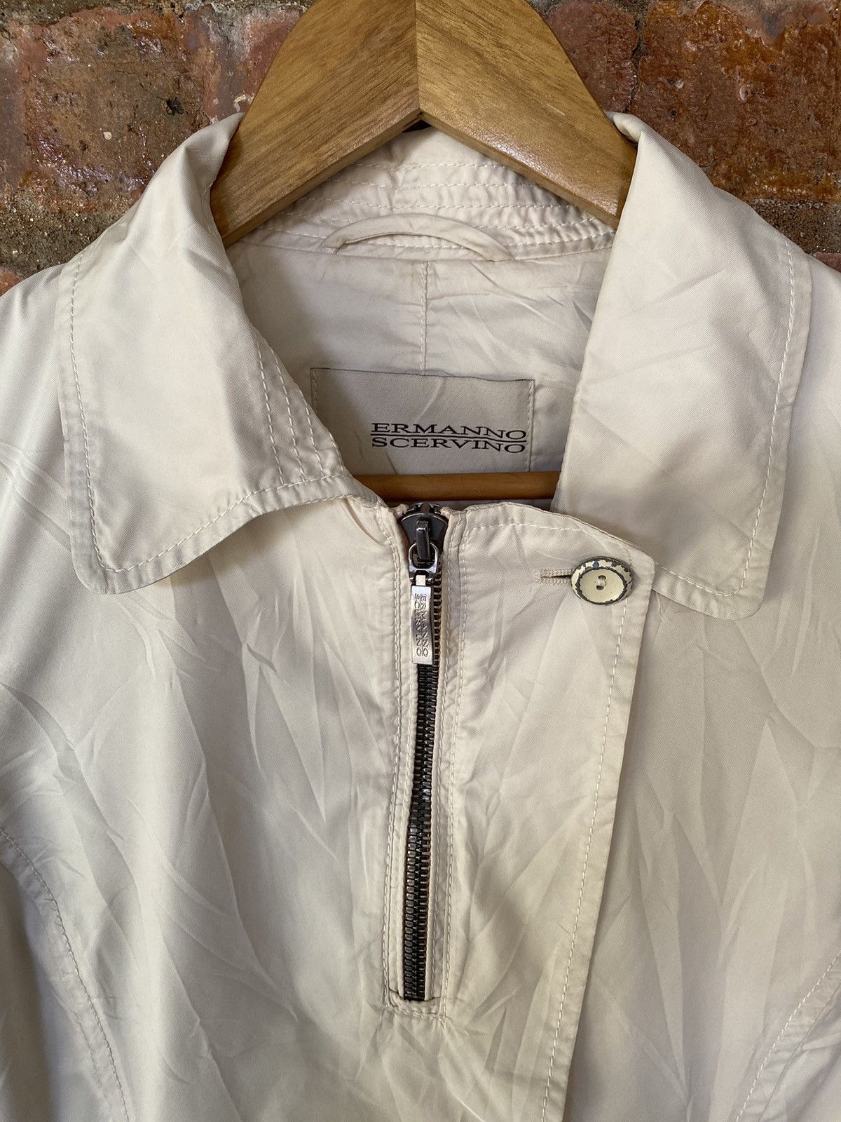 Ermanno Scervino × Ruffo Research 1990s Ermanno Scervino Center Zipper rider jacket Size S / US 4 / IT 40 - 5 Thumbnail