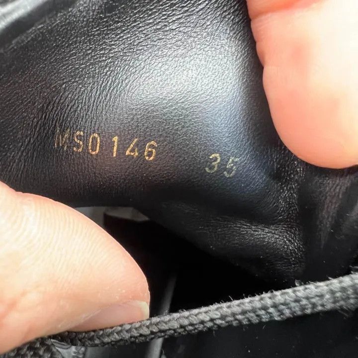Louis Vuitton Louis Vuitton Black High Top Sneakers -2508 Size US 5 / EU 37 - 5 Thumbnail