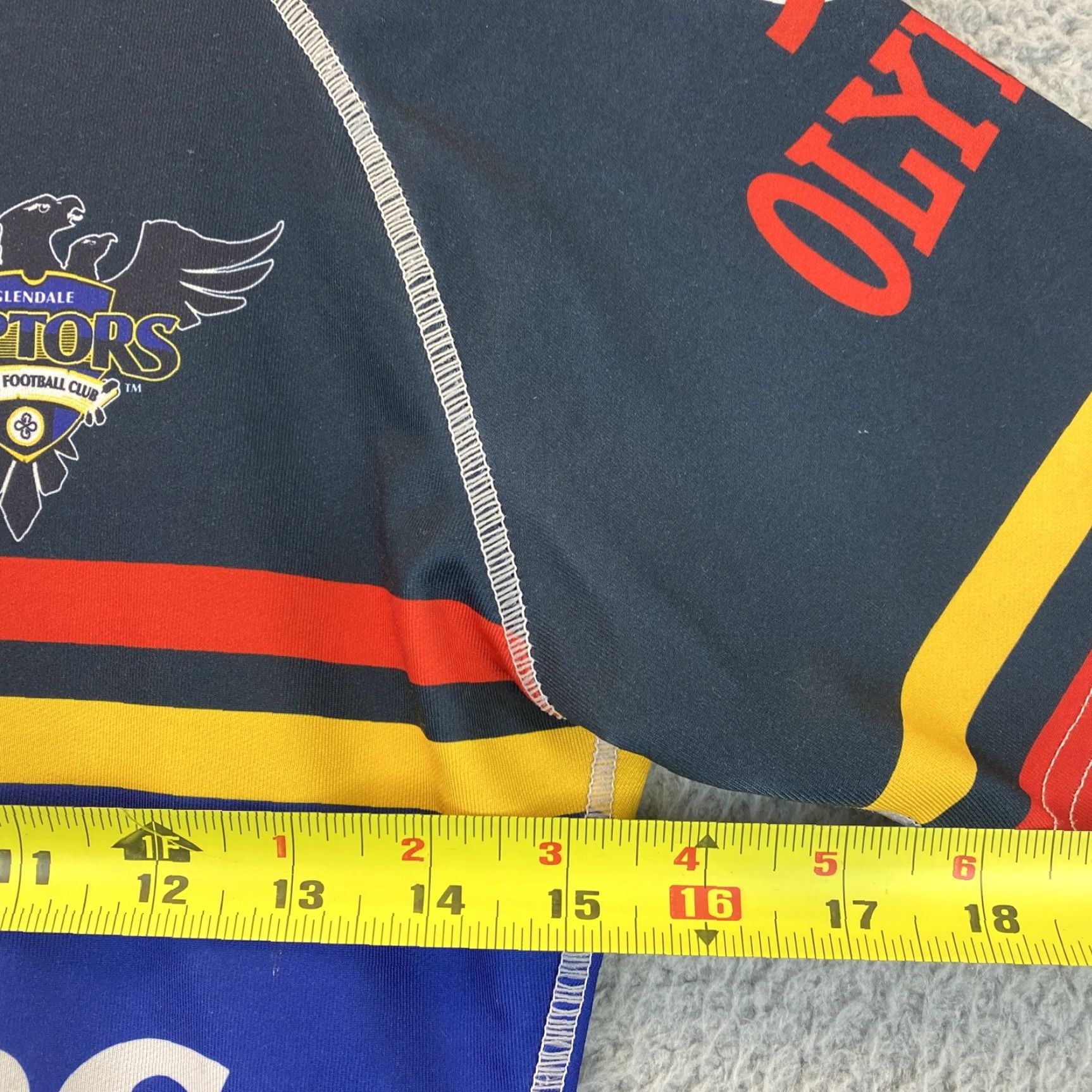 Vintage Olympus Raptors Rugby Women's Small Jersey Shirt White Black Purple Blue /68-6 Size S / US 4 / IT 40 - 5 Thumbnail