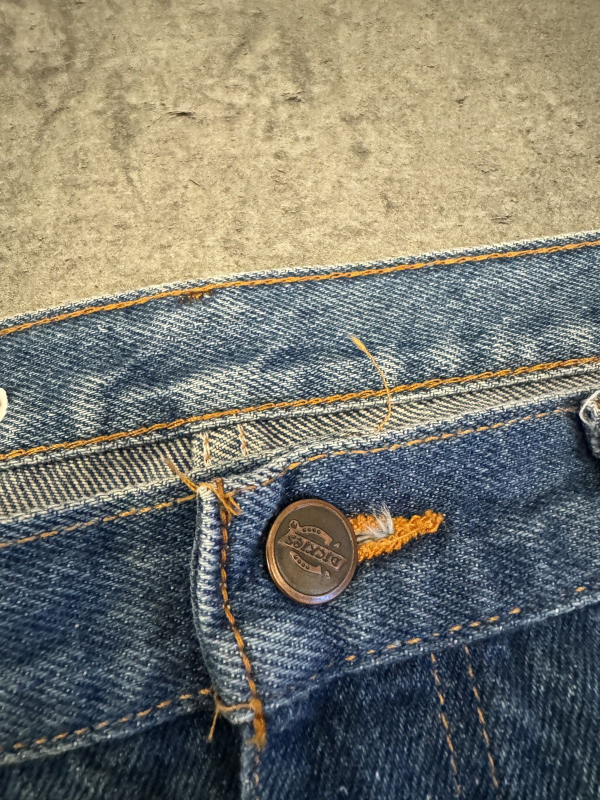 Dickies × Vintage Dickies Baggy Jeans Denim Blue Workwear Logo Wide Leg rap Size US 44 / EU 60 - 7 Thumbnail