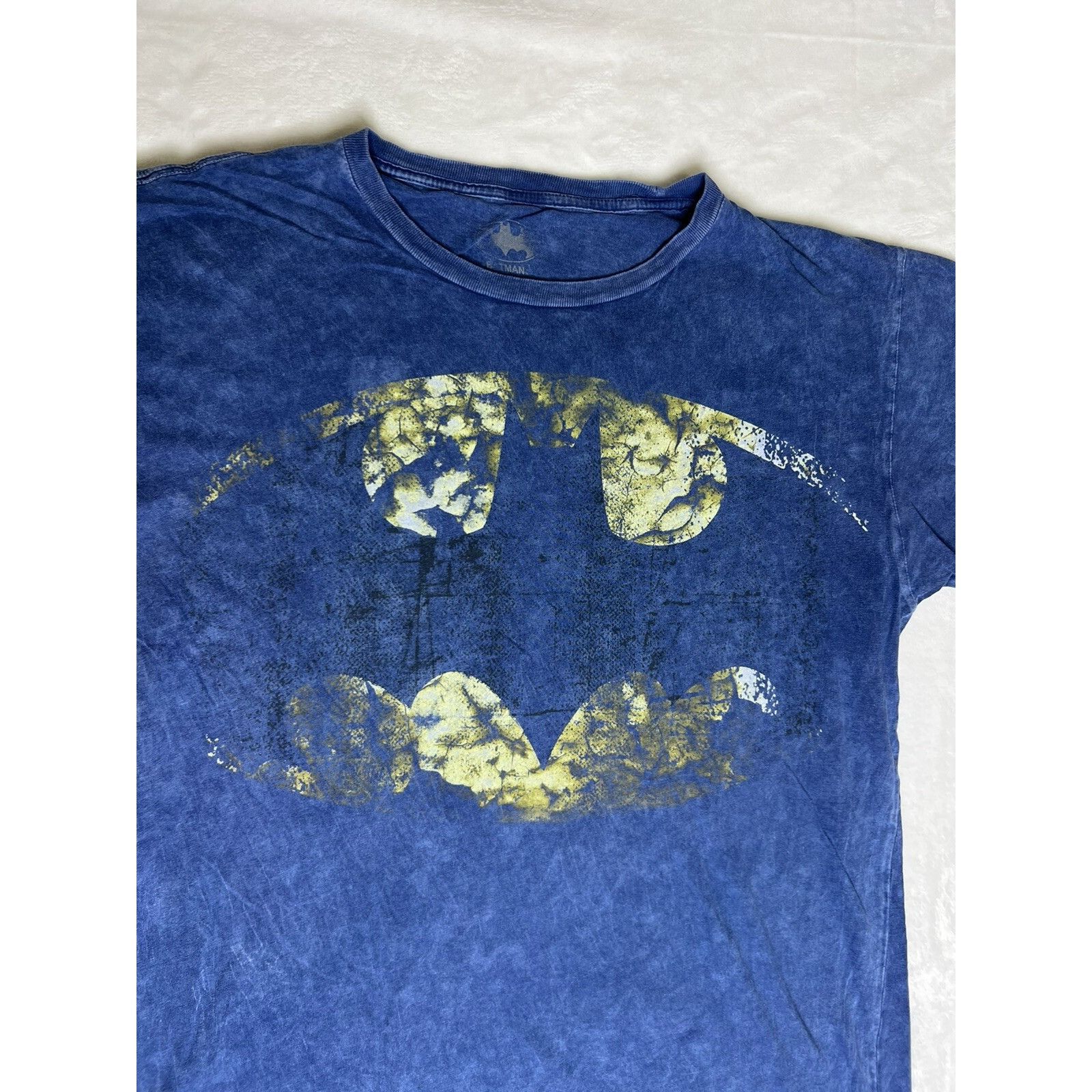 DC Vintage Batman Tie Dye T-Shirt DC Comic Retro Blue Size Larg Size US L / EU 52-54 / 3 - 2 Thumbnail