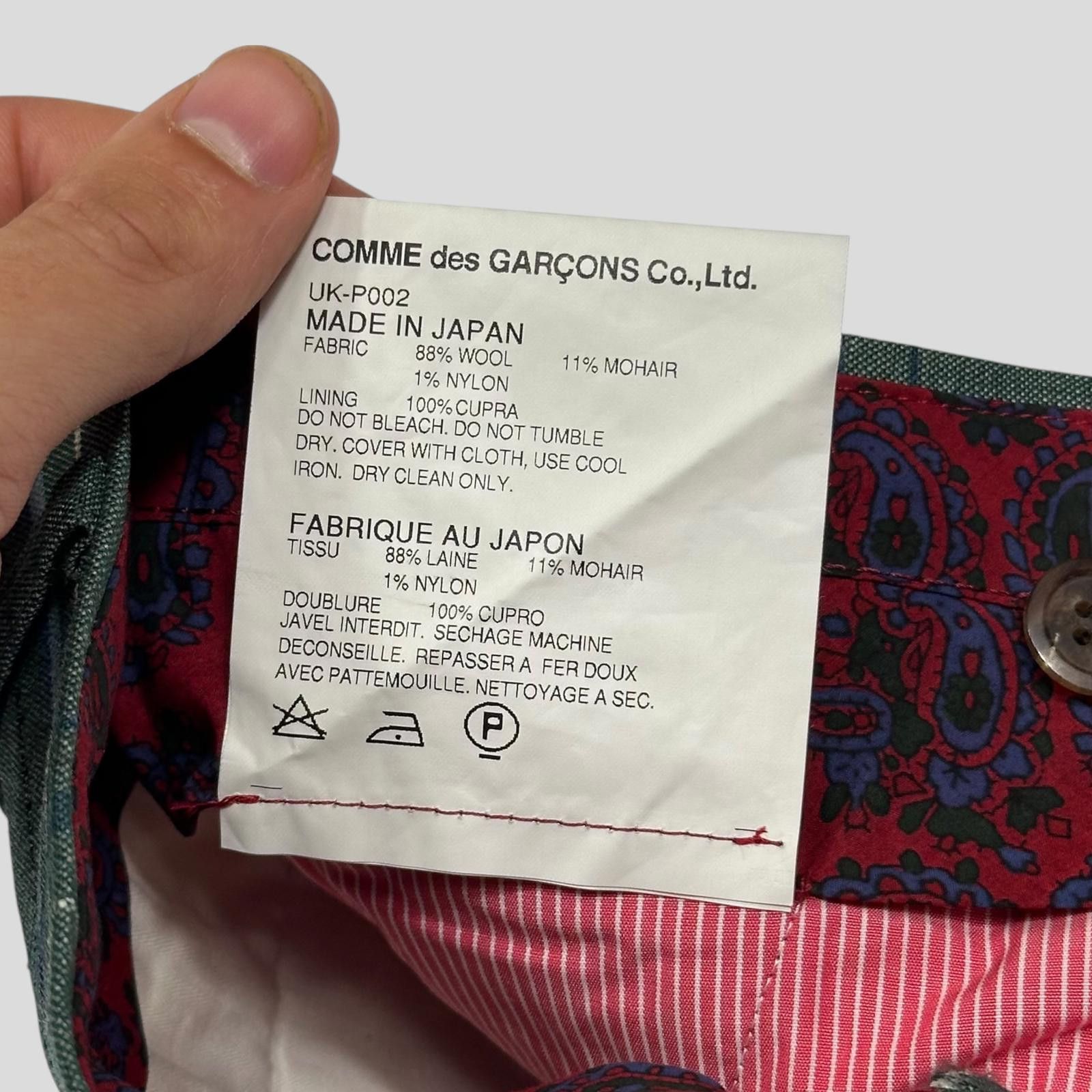 Junya Watanabe Junya Watanabe by CDG 2012 Checkered Mohair Wool Shorts - S Size 28" / US 6 / IT 42 - 5 Thumbnail