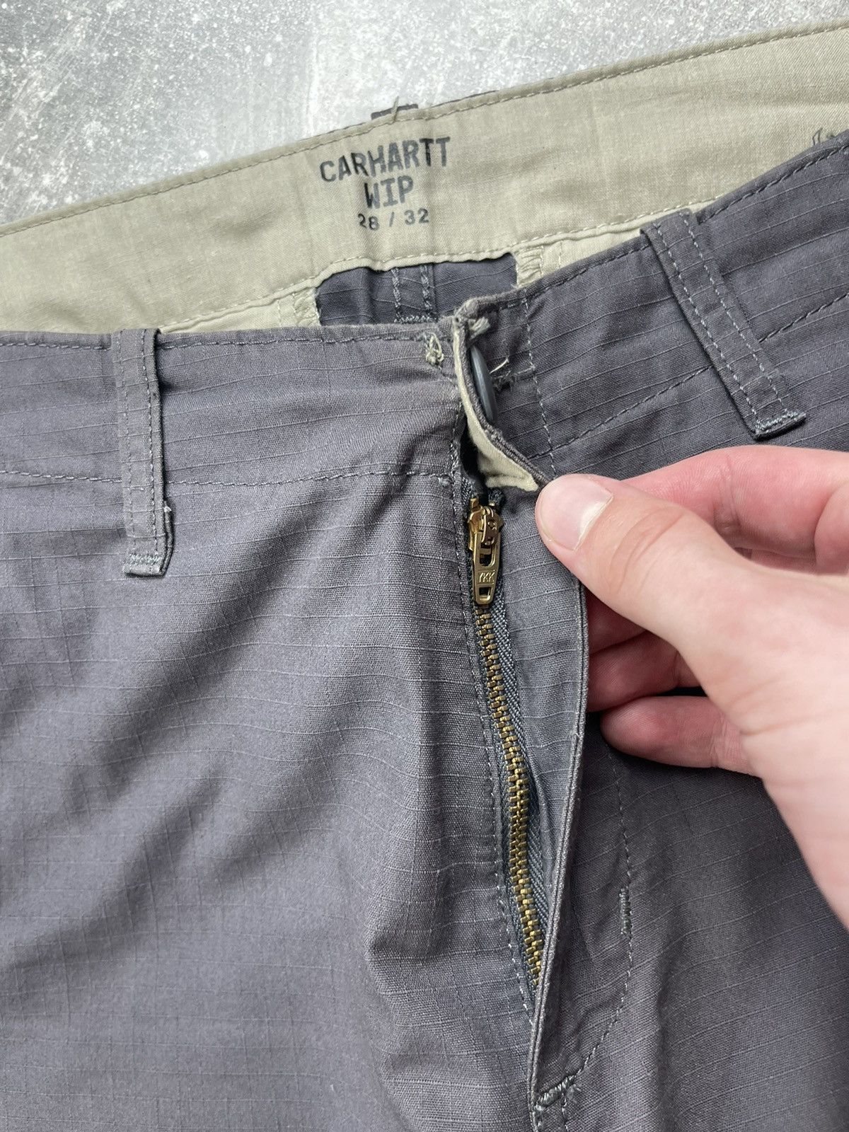 Carhartt Carhartt WIP Aviation Pants Grey Cargo Utility Ripstop Size US 28 / EU 44 - 9 Thumbnail