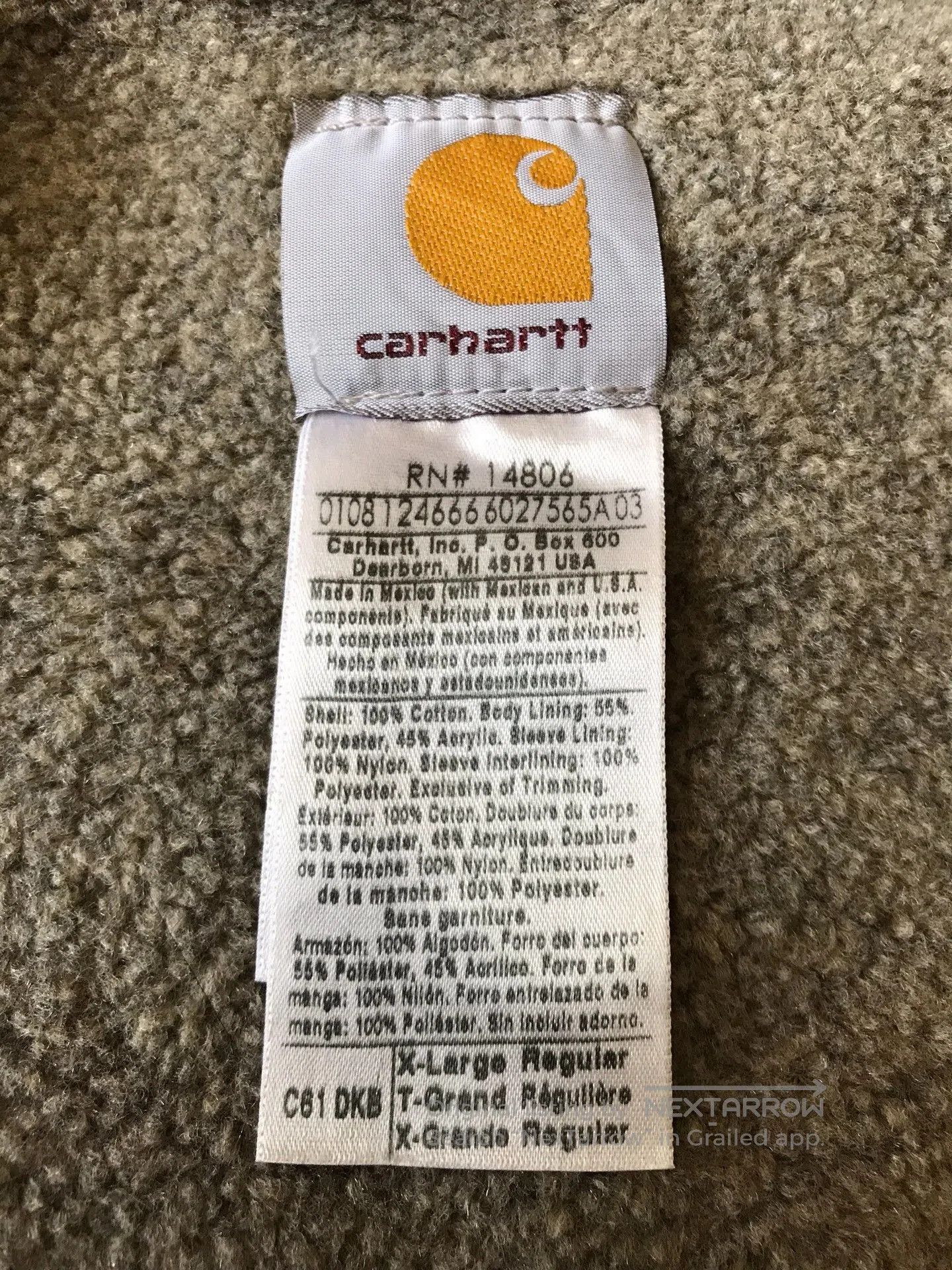 Carhartt Carhartt C61 XL Canvas Work Jacket. Size US XL / EU 56 / 4 - 8 Thumbnail