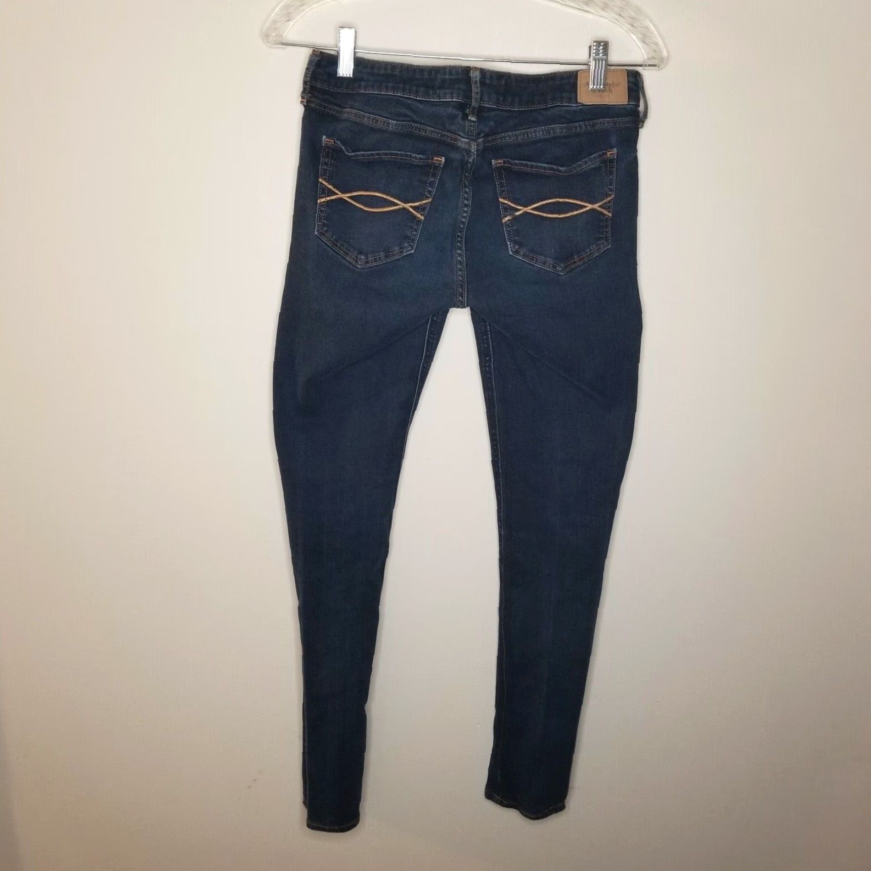 Abercrombie & Fitch VINTAGE Abercrombie & Fitch Womens Jeans Skinny Blue 28x31 6L Girls? Size 28" / US 6 / IT 42 - 5 Thumbnail