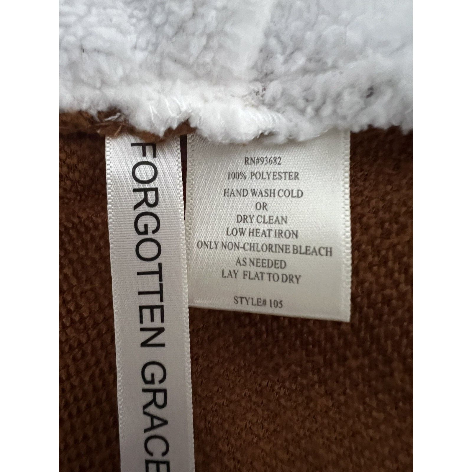 threeASFOUR Forgotten Grace Hooded Fuzzy Zip Up Jacket size XL A003025 Size XL / US 12-14 / IT 48-50 - 9 Thumbnail