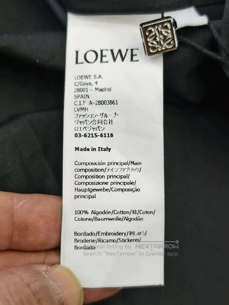 Loewe Loewe size 37 Anagram black long sleeve shirt Size US XXS / EU 40 - 7 Thumbnail