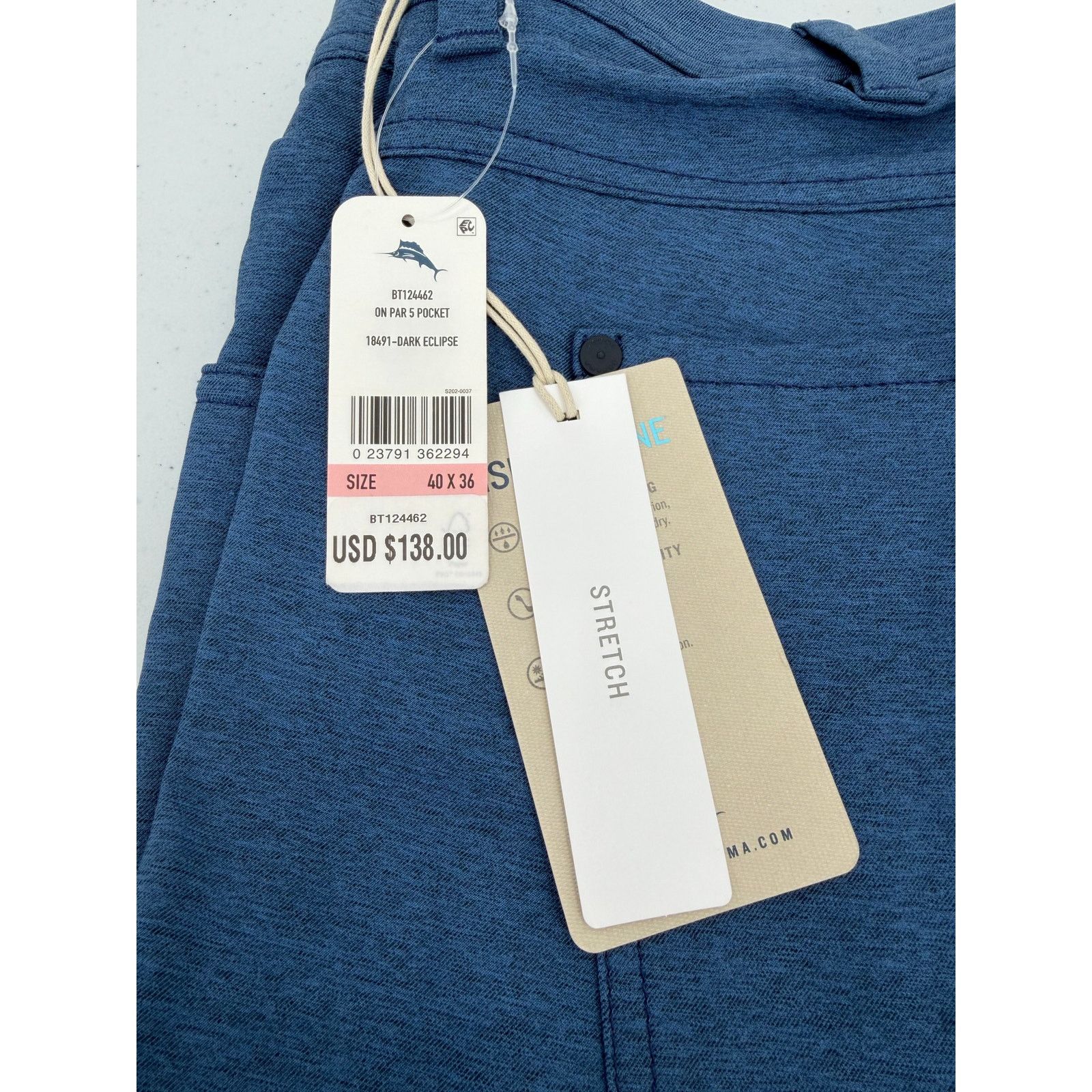 Tommy Bahama NWT Tommy Bahama On Par IslandZone Dark Eclipse Blue Pants Size US 40 / EU 56 - 5 Thumbnail