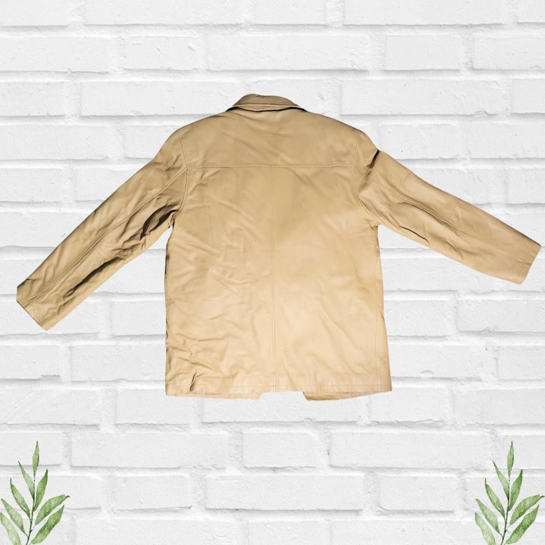 Other Dimension New York Men's Tan Leather Vintage Jacket Size M Size US M / EU 48-50 / 2 - 6 Thumbnail