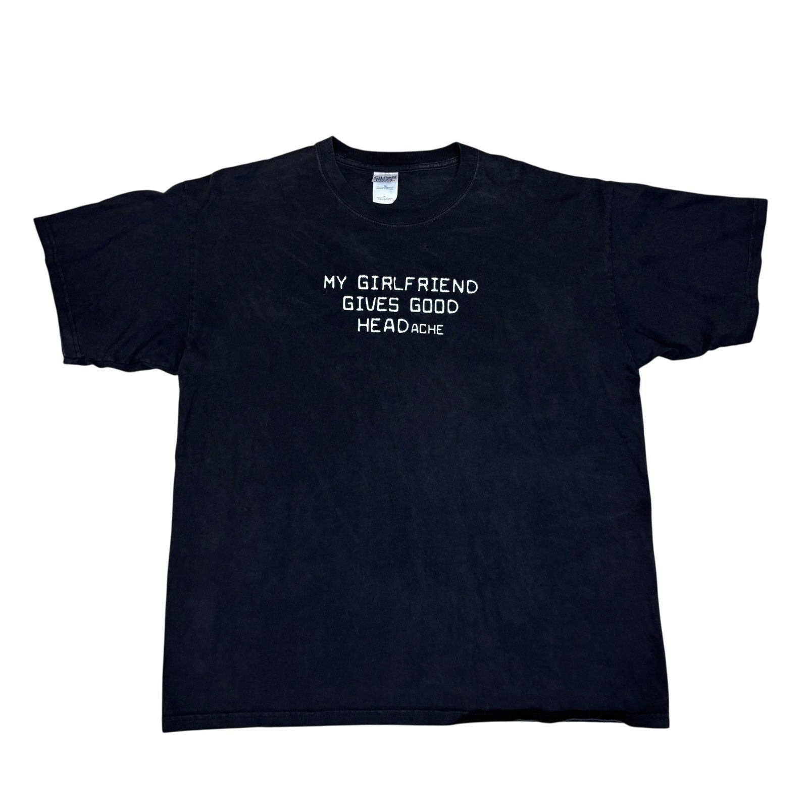 Vintage Vintage Funny T Shirt My Girlfriend Gives Good Headache XL Size US XL / EU 56 / 4 - 1 Thumbnail