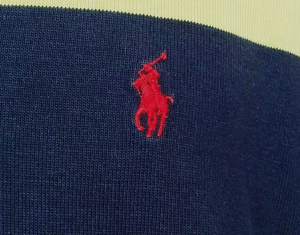 Polo Ralph Lauren Vintage Polo Ralph Lauren Stripe Long Sleve Polo Rugby Shirt Size US L / EU 52-54 / 3 - 4 Thumbnail