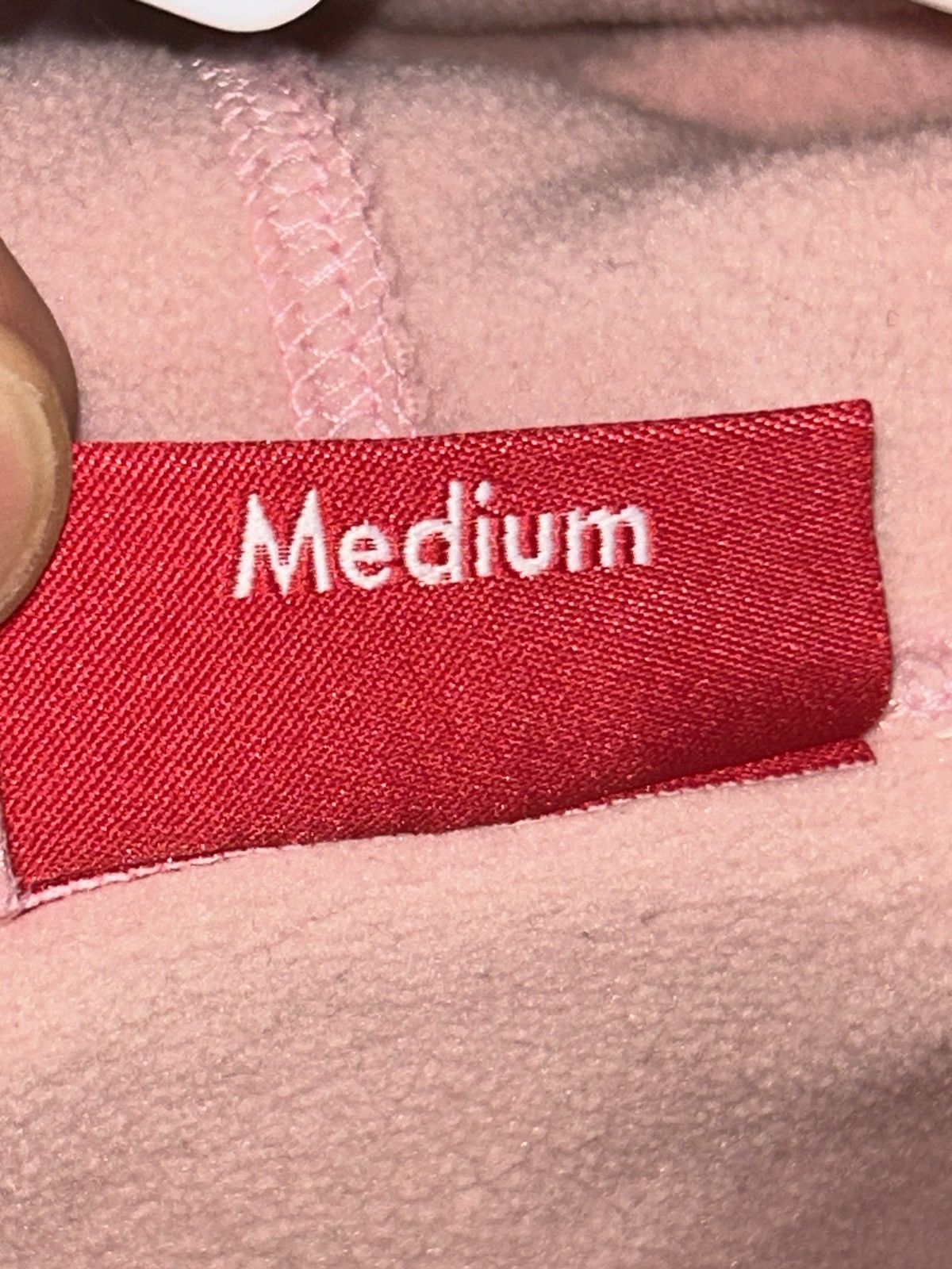 Polartec × Supreme Supreme Polartec Hooded Sweatshirt FW17 Pink size Medium NEW Size US M / EU 48-50 / 2 - 6 Thumbnail