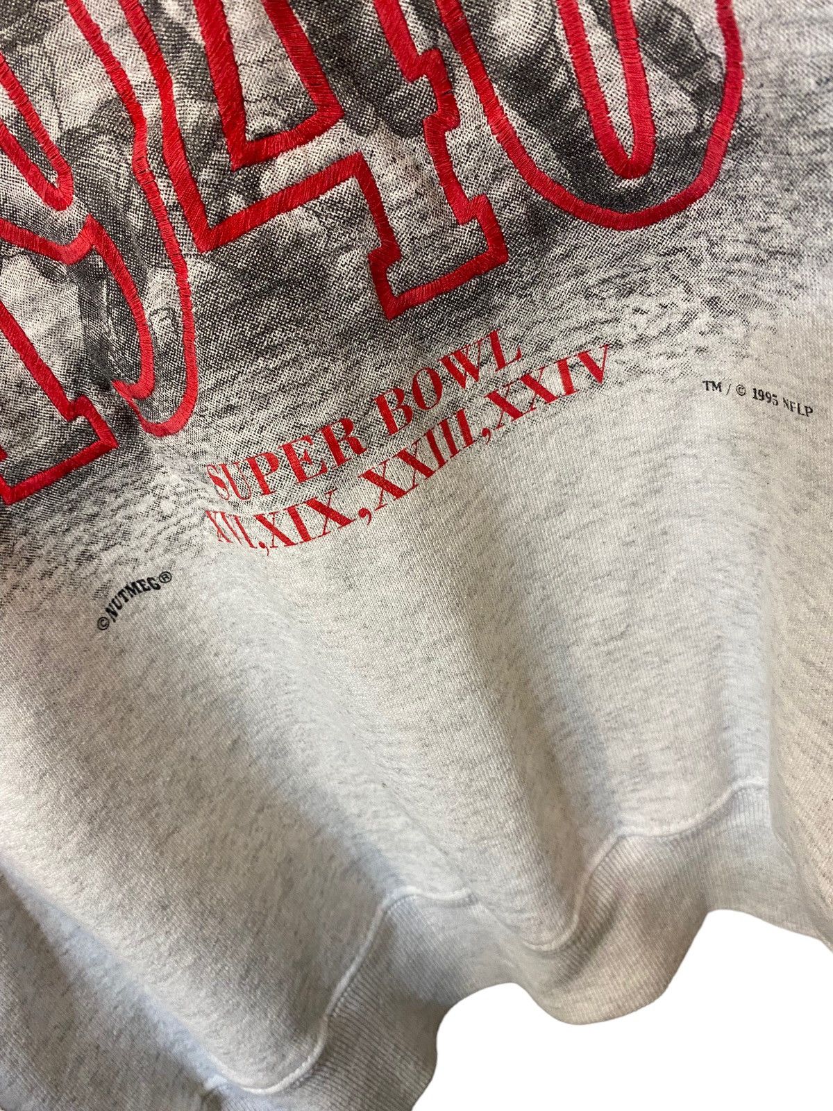 NFL Vintage 90s Nutmeg San Francisco 49ers NFL Graphic Crewneck Size US L / EU 52-54 / 3 - 7 Thumbnail