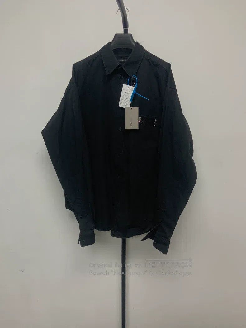 Balenciaga Balenciaga Plain button long-sleeve shirt, men's, black Size XS / US 0-2 / IT 36-38 - 2 Thumbnail