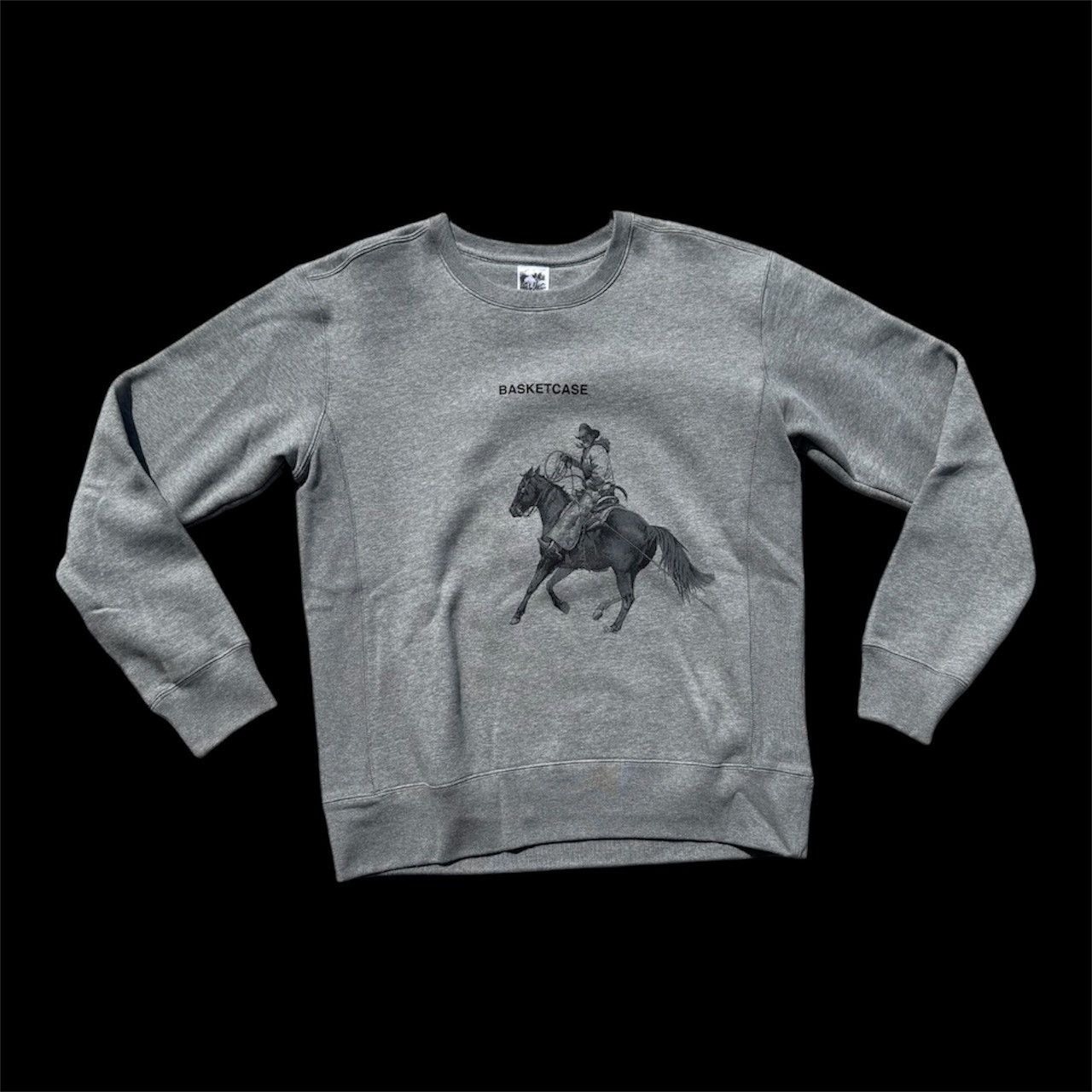 basketcase gallery Basketcase Cowboy Graphic Sweatshirt - Grey Size US S / EU 44-46 / 1 - 1 Thumbnail