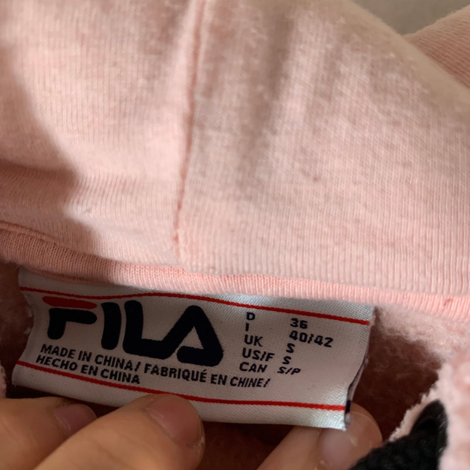 Fila FILA Pink Sherpa Pullover Women’s Hoodie Size S Size S / US 4 / IT 40 - 5 Thumbnail
