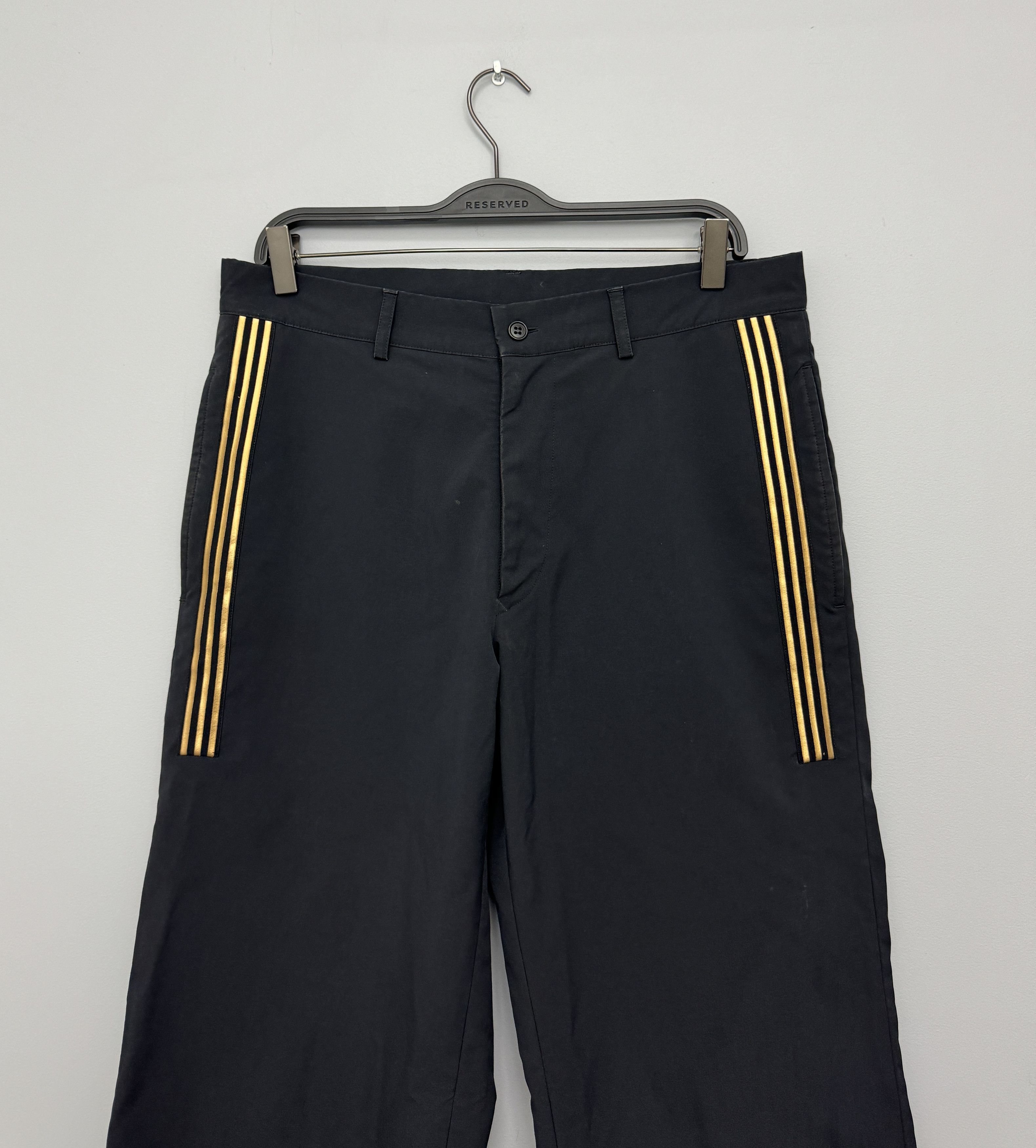 Adidas Vintage 2003 Adidas Y-3 Pants Casual Gold Stripes M Size US 32 / EU 48 - 3 Thumbnail