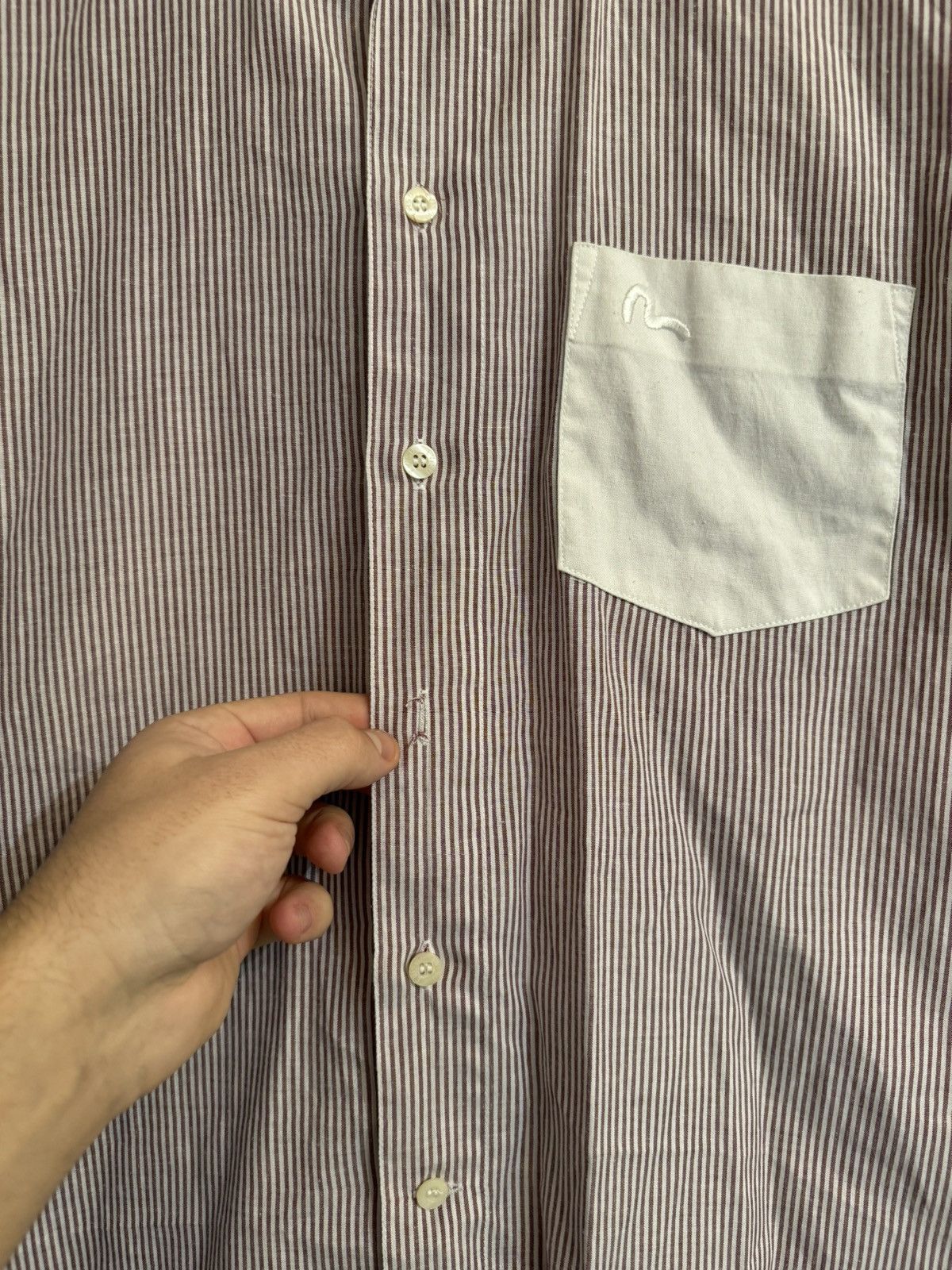 Evisu × Japanese Brand × Vintage Vintage Evisu Deluxe Shirt Short Sleeve Japanese Streetwear Size US L / EU 52-54 / 3 - 10 Thumbnail