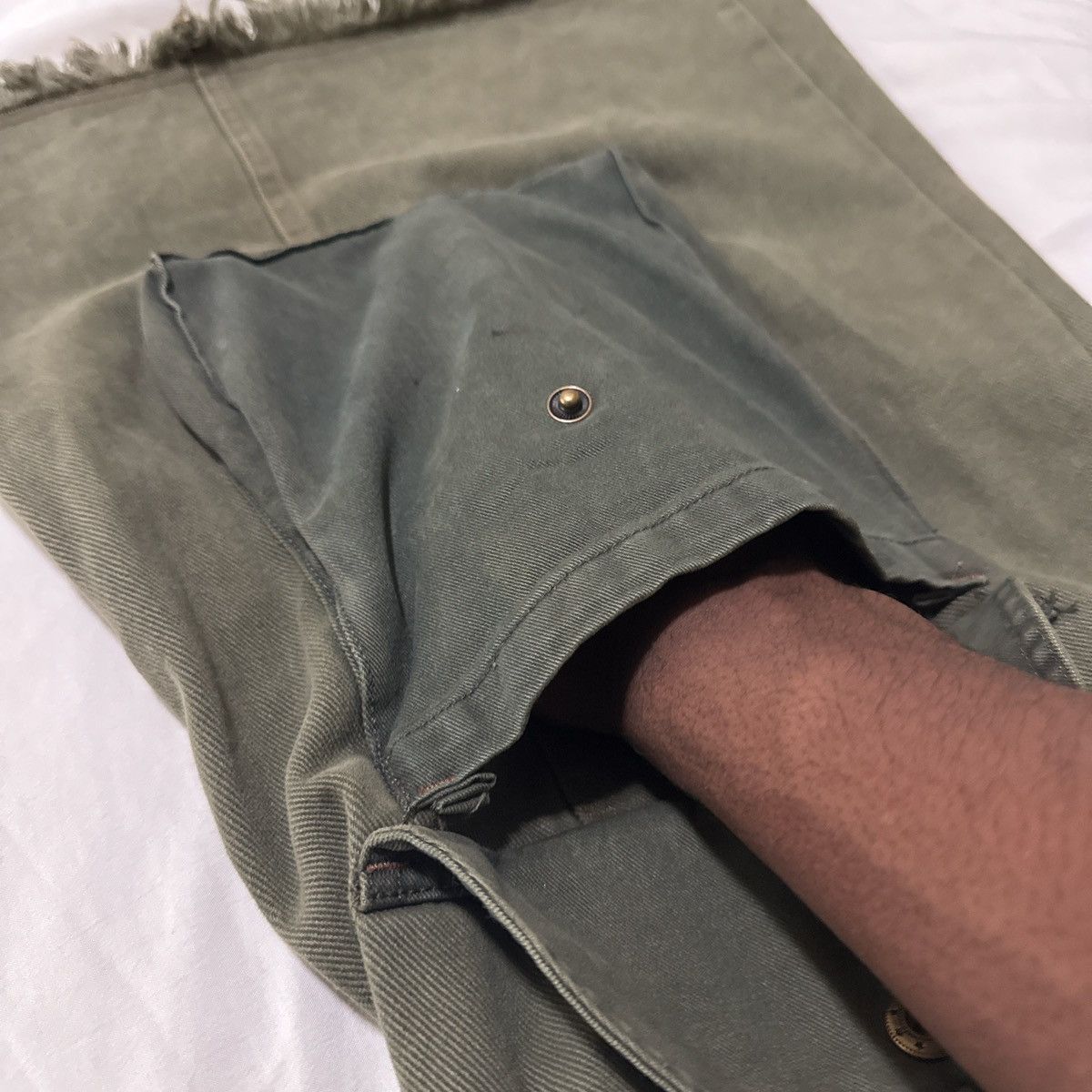 Other Reworked/ Up Cycled Cargo Pants Size US 32 / EU 48 - 3 Thumbnail