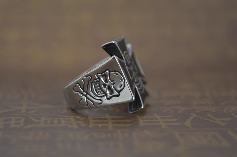 Jewelry Skull Future Jewelry Rings Open Size Chrome Ring (Size 7-13) Size ONE SIZE - 3 Thumbnail