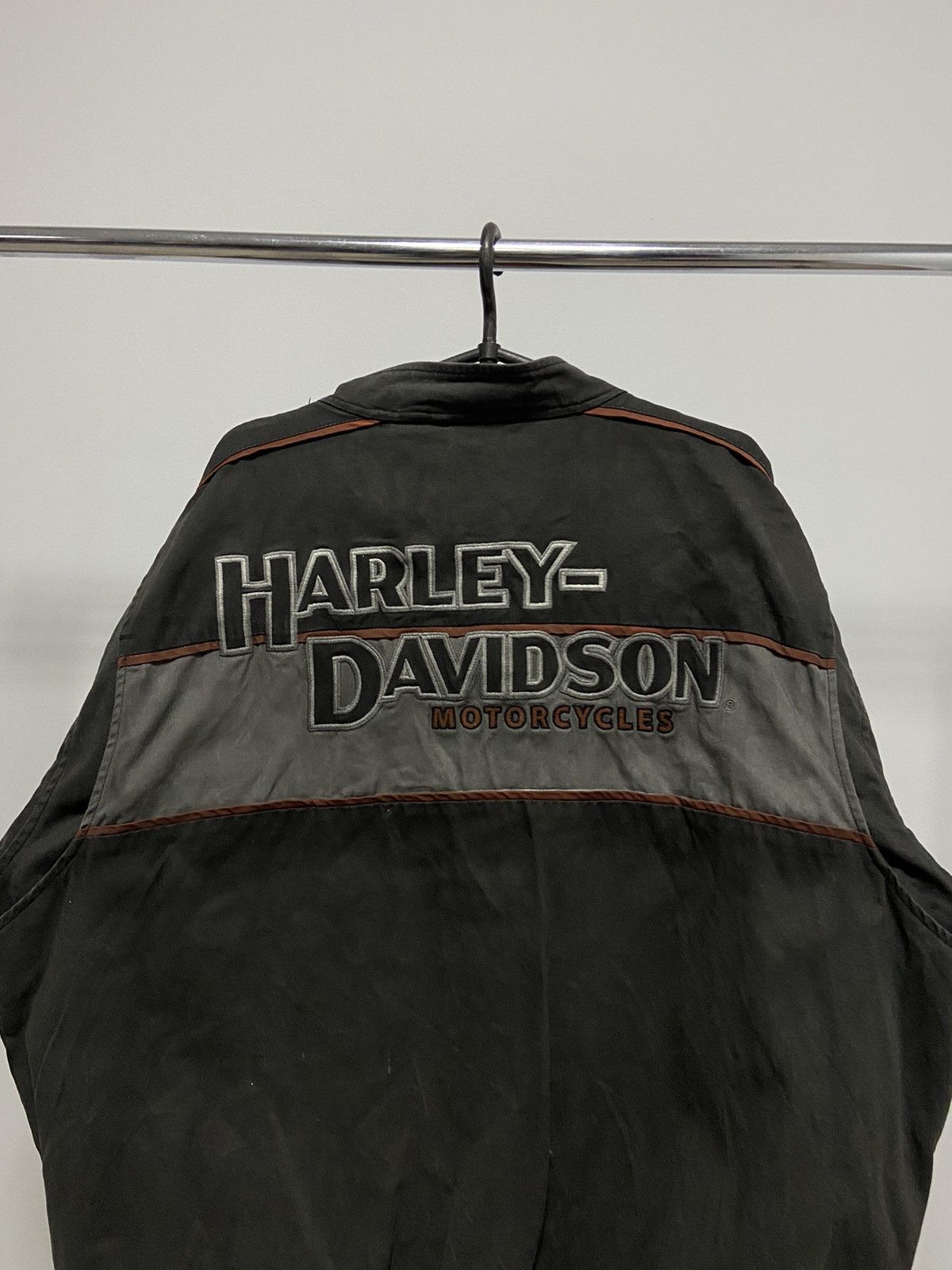 Harley Davidson × Vintage Harley Davidson Moto Racing Jacket Big Logo Vintage Size US XXL / EU 58 / 5 - 4 Thumbnail