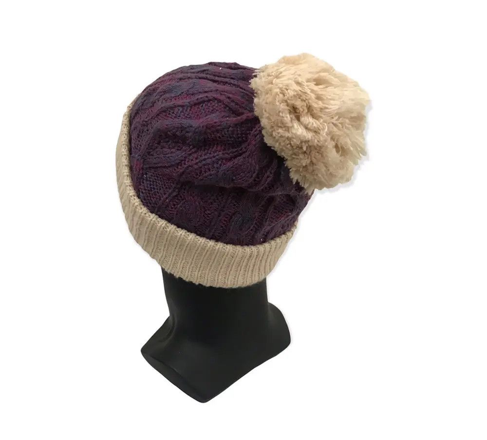 Japanese Brand × Vintage Japanese Brand Bobble Beanie Hat Size ONE SIZE - 3 Thumbnail
