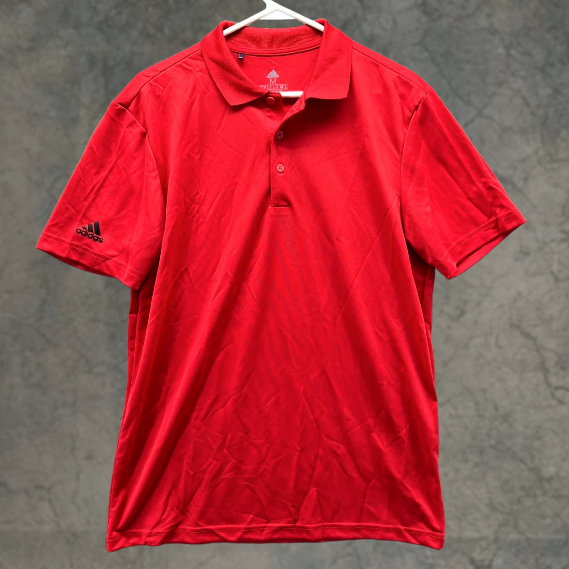 Adidas Adidas Polo Shirt Mens Medium Red Primegreen Preppy Trefoil Golf Knit Shirt Size US M / EU 48-50 / 2 - 1 Thumbnail