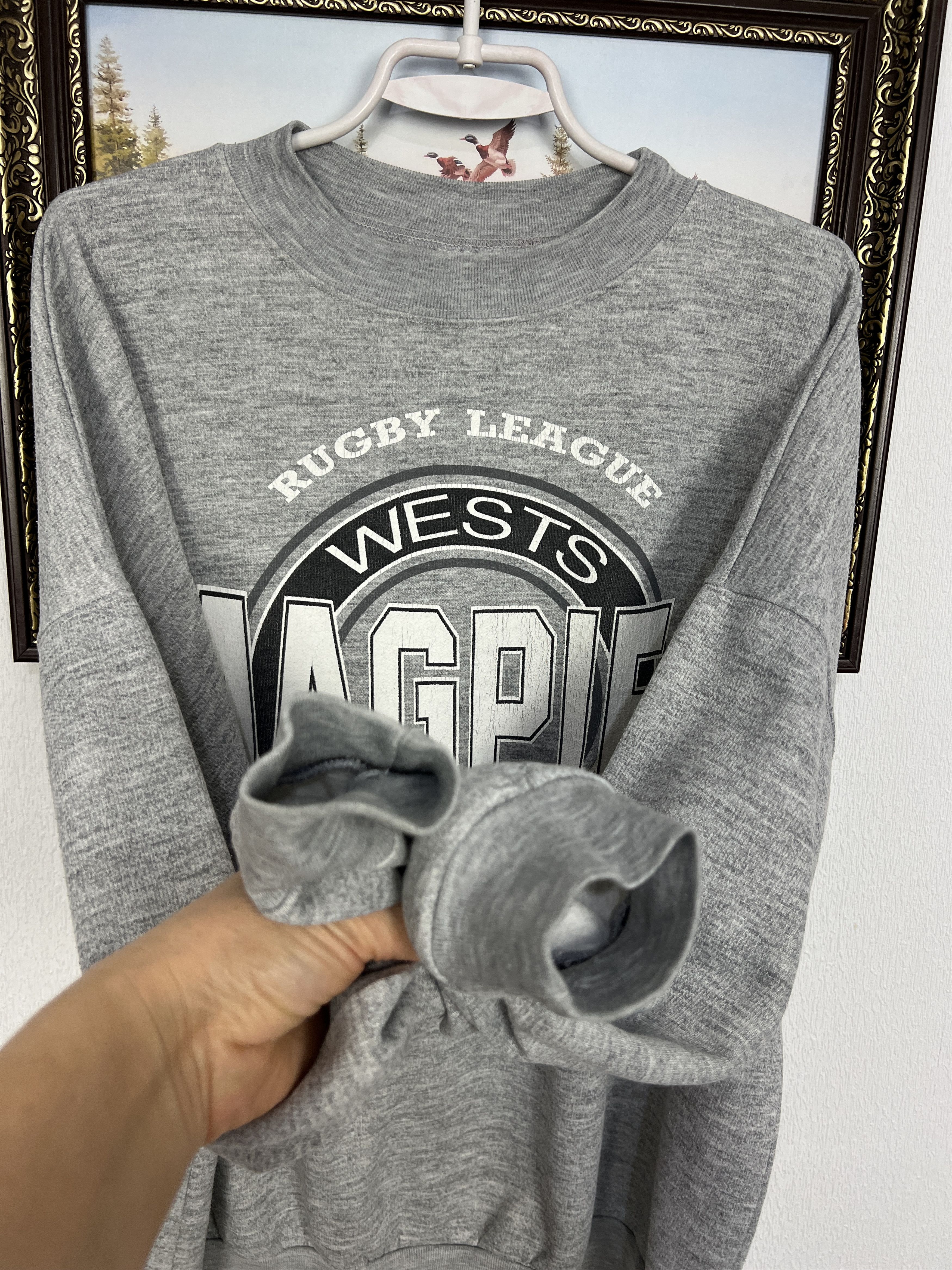 Vintage Vintage Western Suburbs Magpies Rugby Sweatshirt Crewneck Size US XL / EU 56 / 4 - 5 Thumbnail