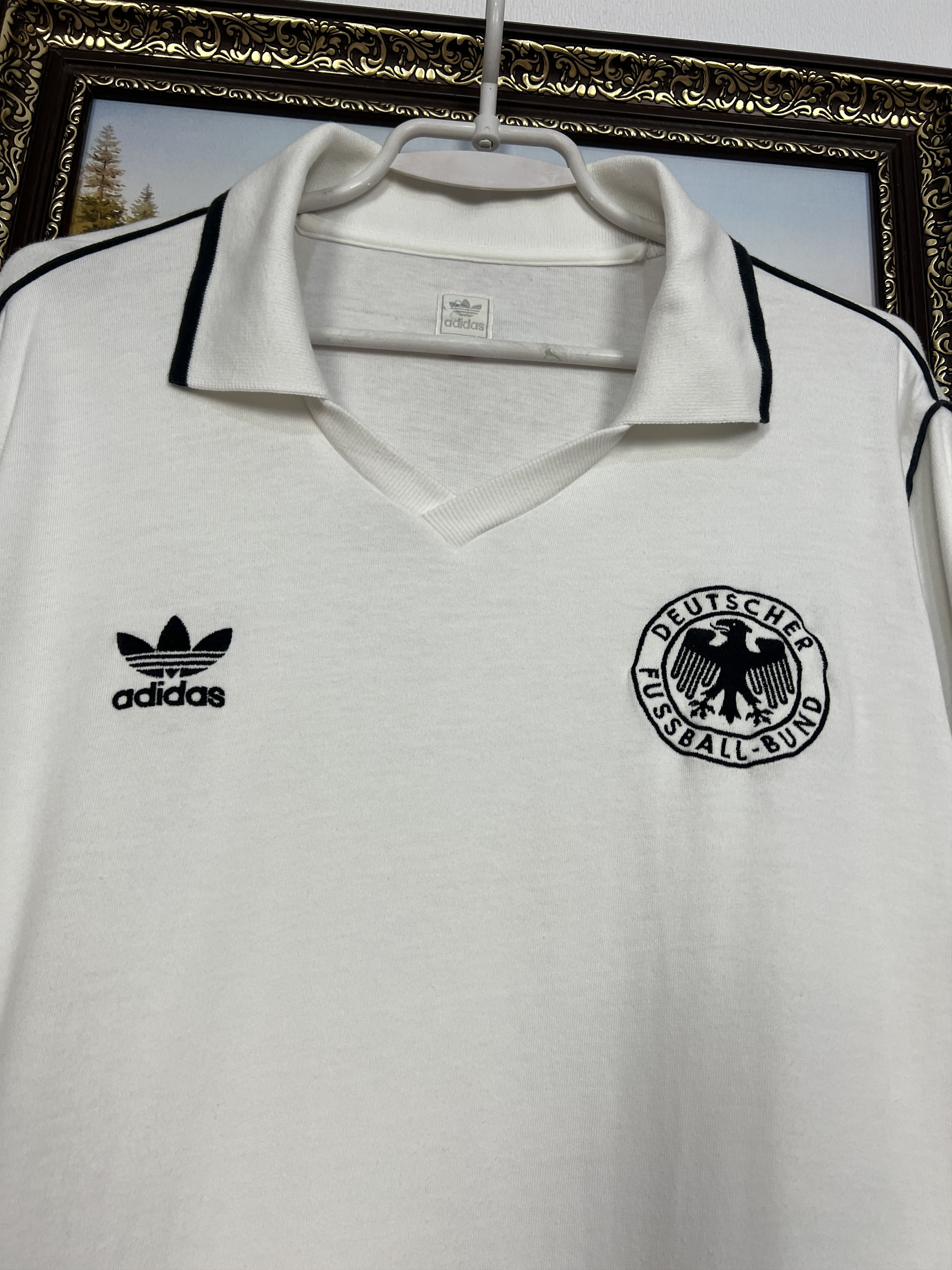Adidas Original Germany World Cup Football Shirt Long Sleeve Jersey Size US L / EU 52-54 / 3 - 3 Thumbnail