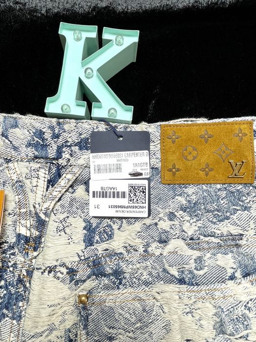 Louis Vuitton LOUIS VUITTON CARPENTER DENIM SHORTS (Luxury Blue.) Grailed