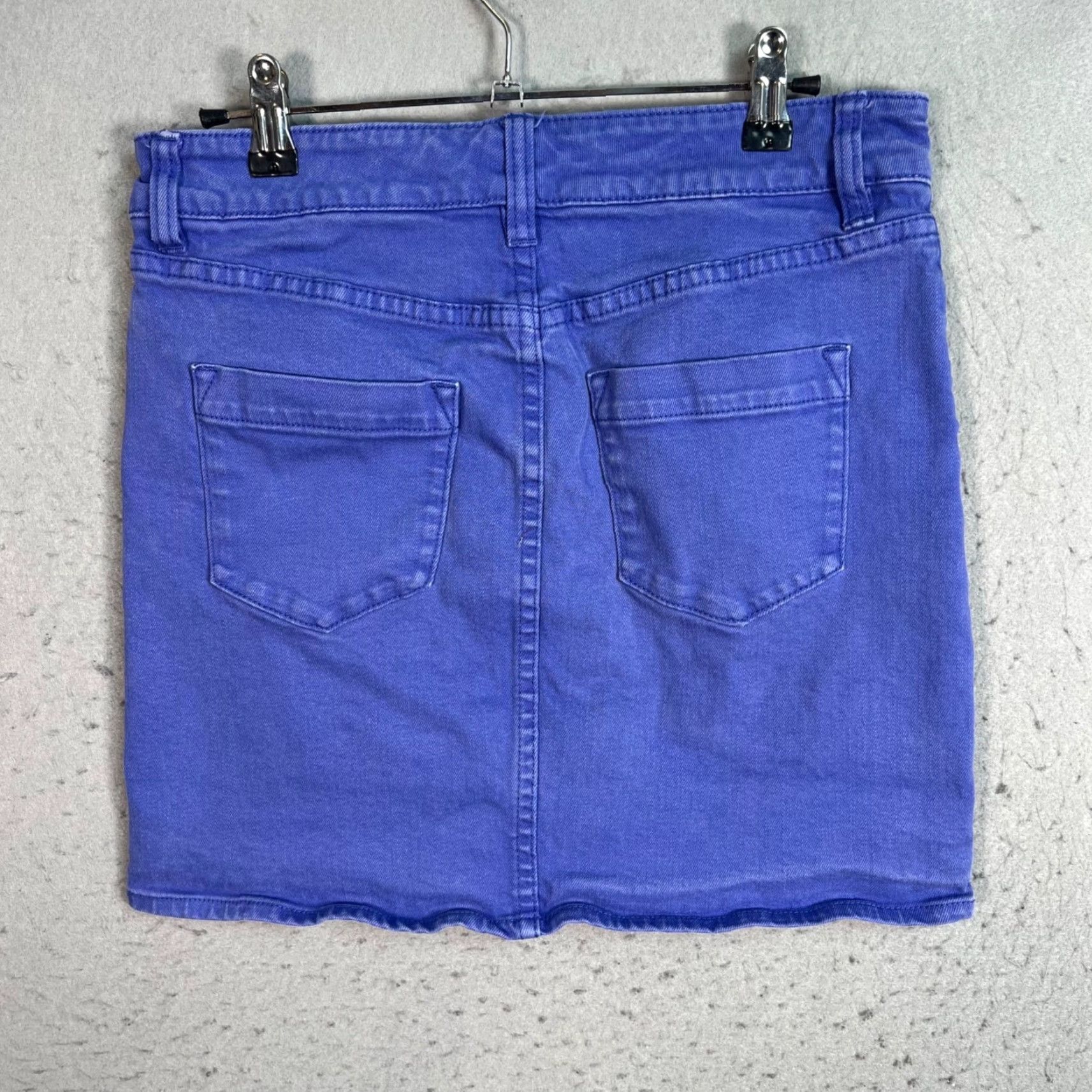 J.Crew J.CREW Skirt Denim Mini Purple Stretch Cotton Blend Womens 2 Small Adult Short Powder Purple Womens Size 26" / US 2 / IT 38 - 2 Thumbnail