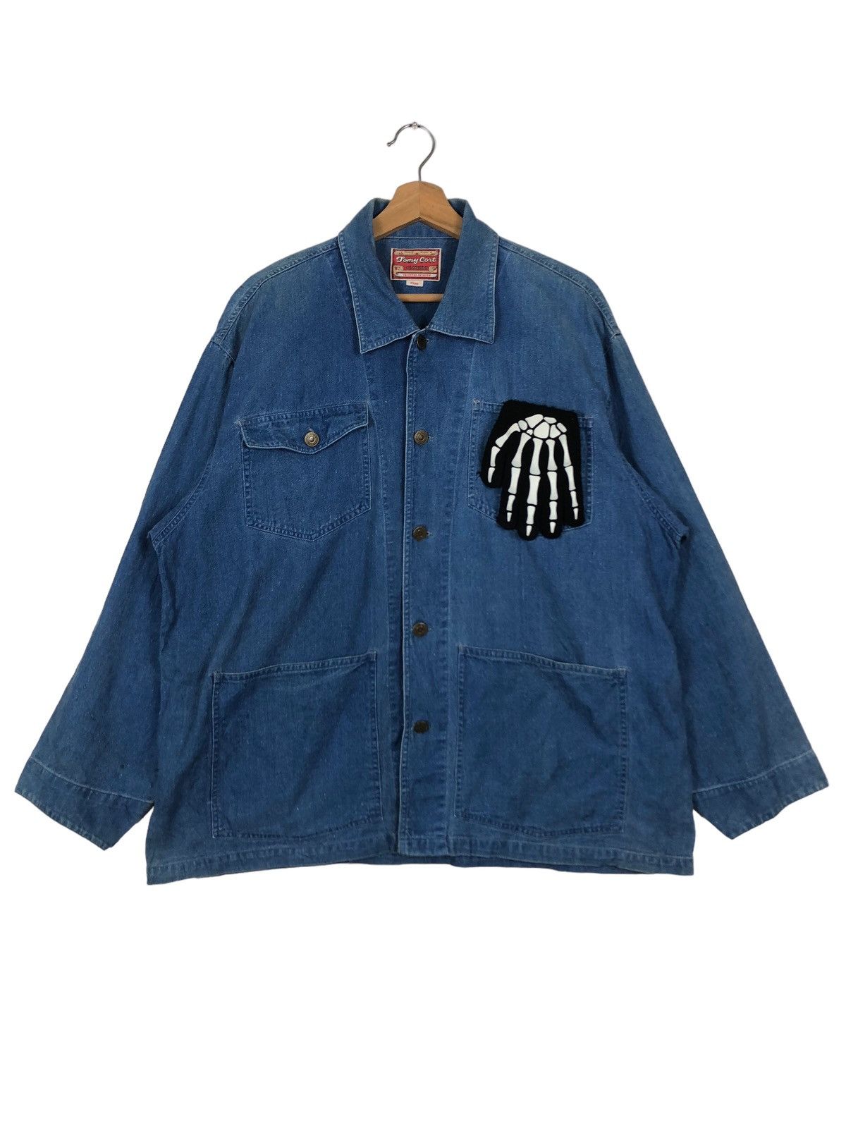 Japanese Brand 🔥90s Vintage Chore Denim Work Jacket Tomy Curt Issey Miyake Size US M / EU 48-50 / 2 - 1 Thumbnail
