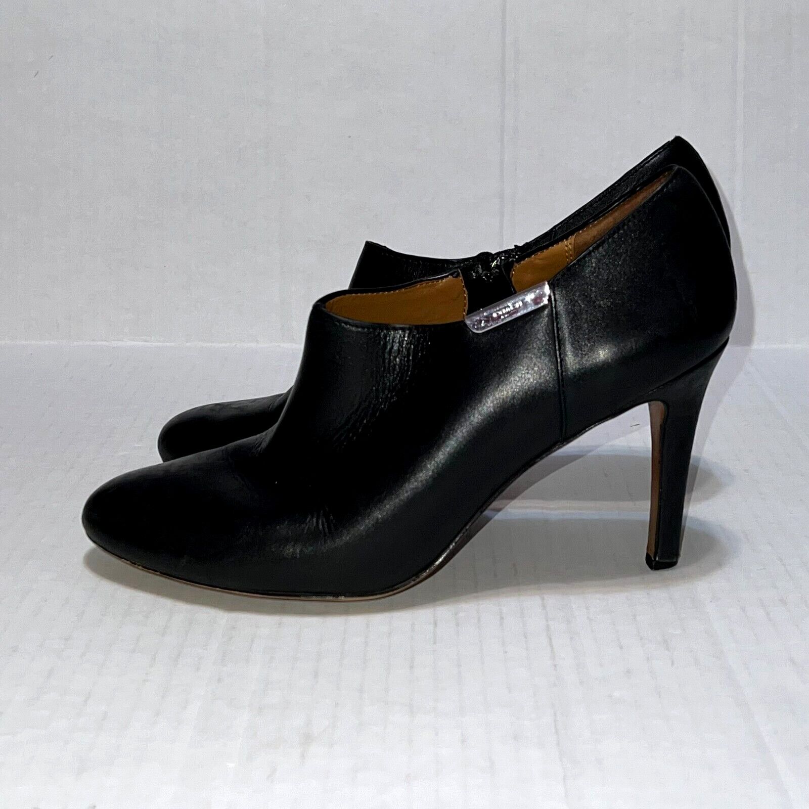 Coach Coach Seneca Q5501 Black Leather Zip Ankle Booties Size 10 B Size US 10 / IT 40 - 6 Thumbnail