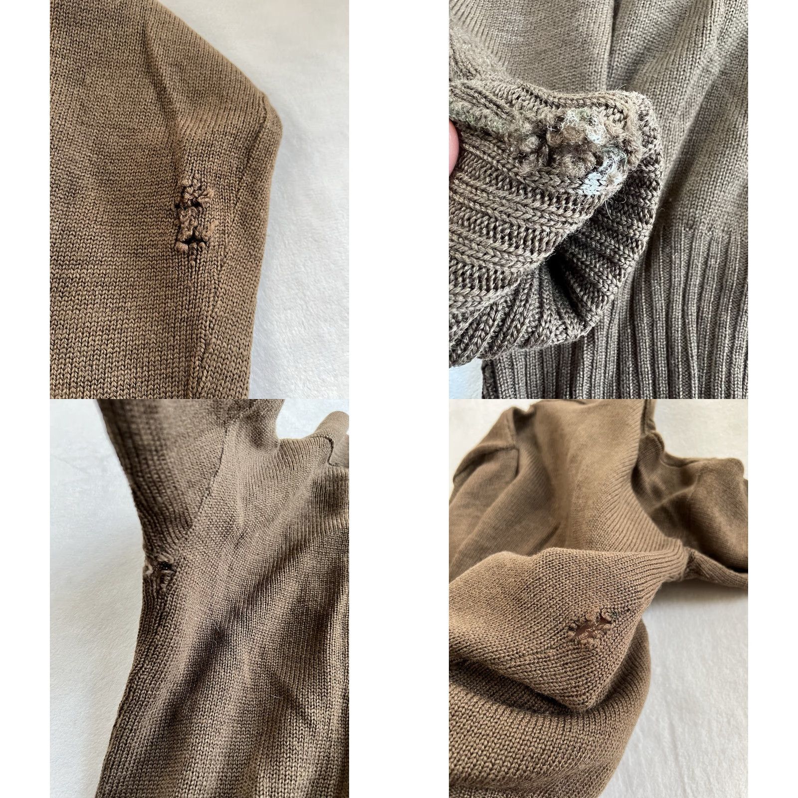 Olive VINTAGE Jack Young Mens Medium 100% Wool Brown Olive Drab Shawl Button Sweater Slim Fit Size US M / EU 48-50 / 2 - 8 Thumbnail