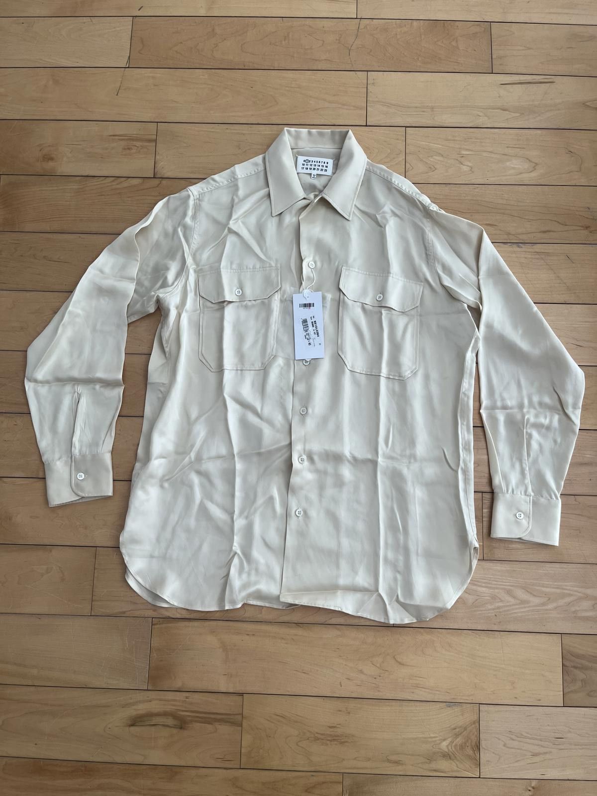 Maison Margiela NWT - Maison Margiela 4 stitch Satin Shirt Size S / US 4 / IT 40 - 1 Thumbnail