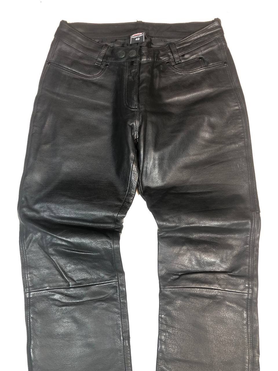 Vintage Polo Racing Moto Biker Leather Pants Vintage Size US 32 / EU 48 - 2 Thumbnail