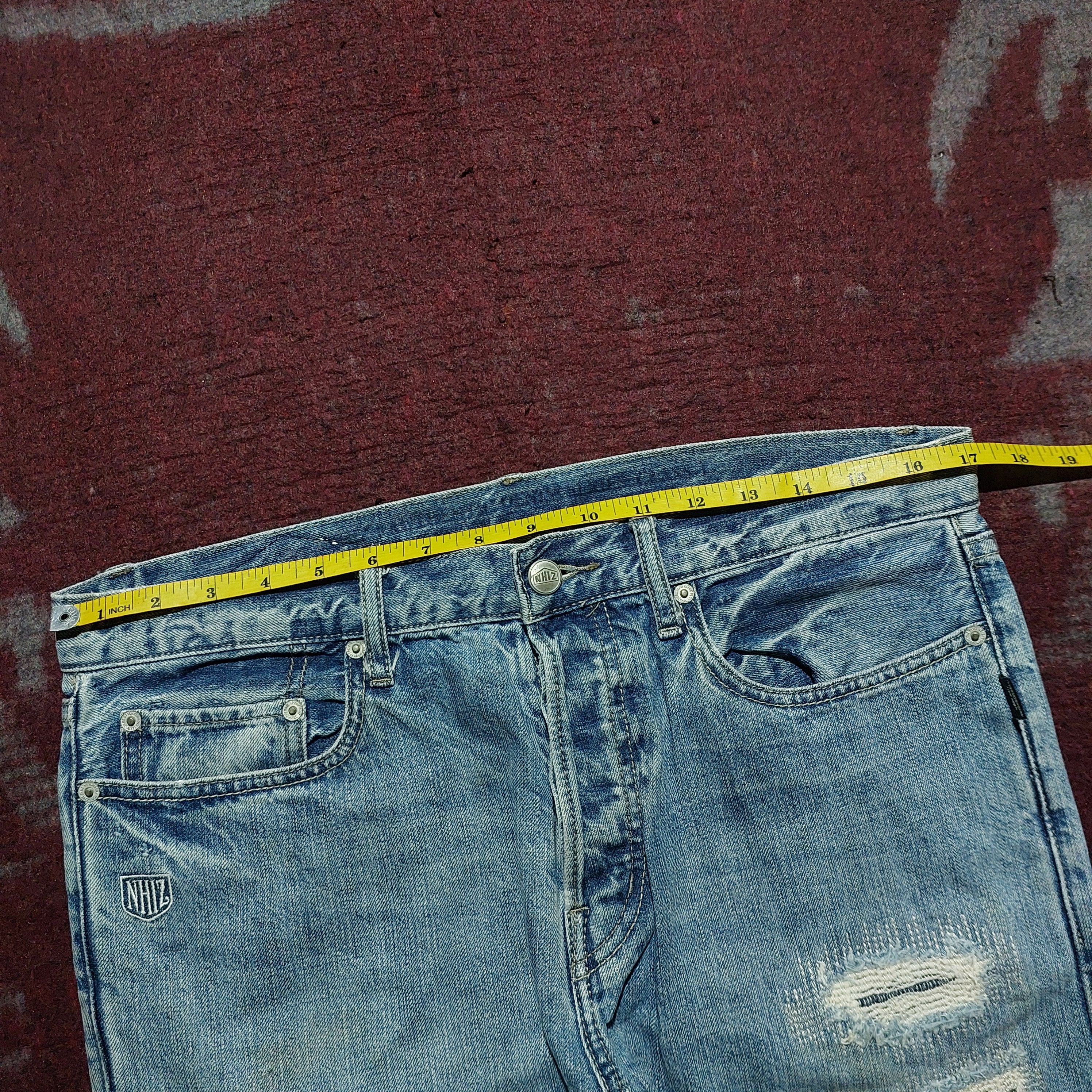 Neighborhood Vintage Izzue plus Neighborhood Distressed blue denim Size US 32 / EU 48 - 14 Thumbnail