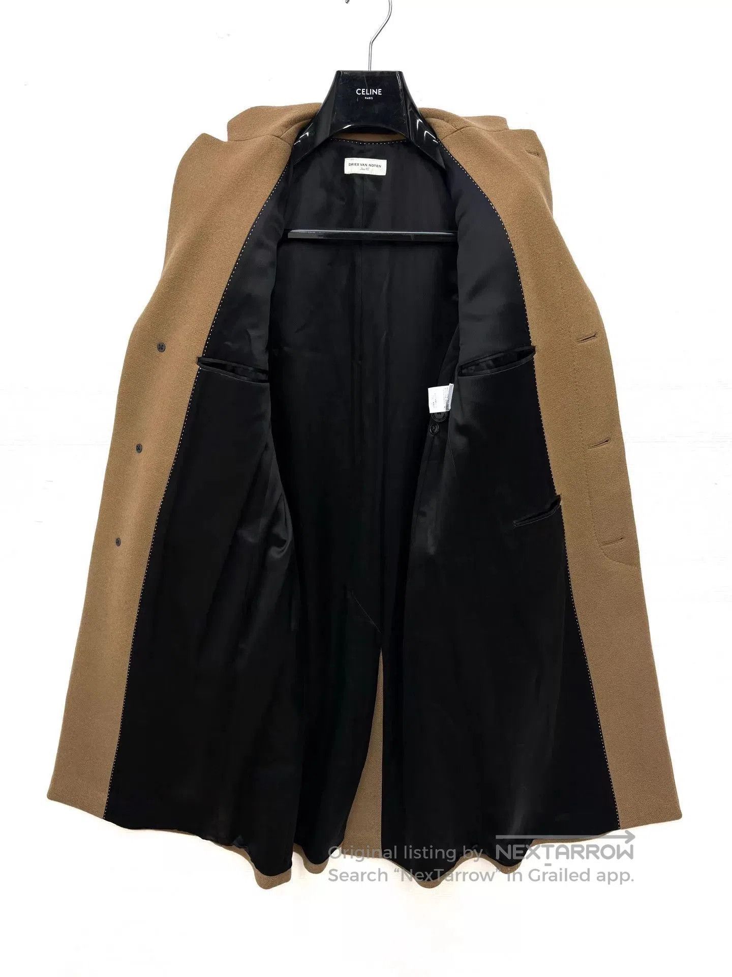 Dries Van Noten Beige Longline Coat - Size S. Size US S / EU 44-46 / 1 - 7 Thumbnail