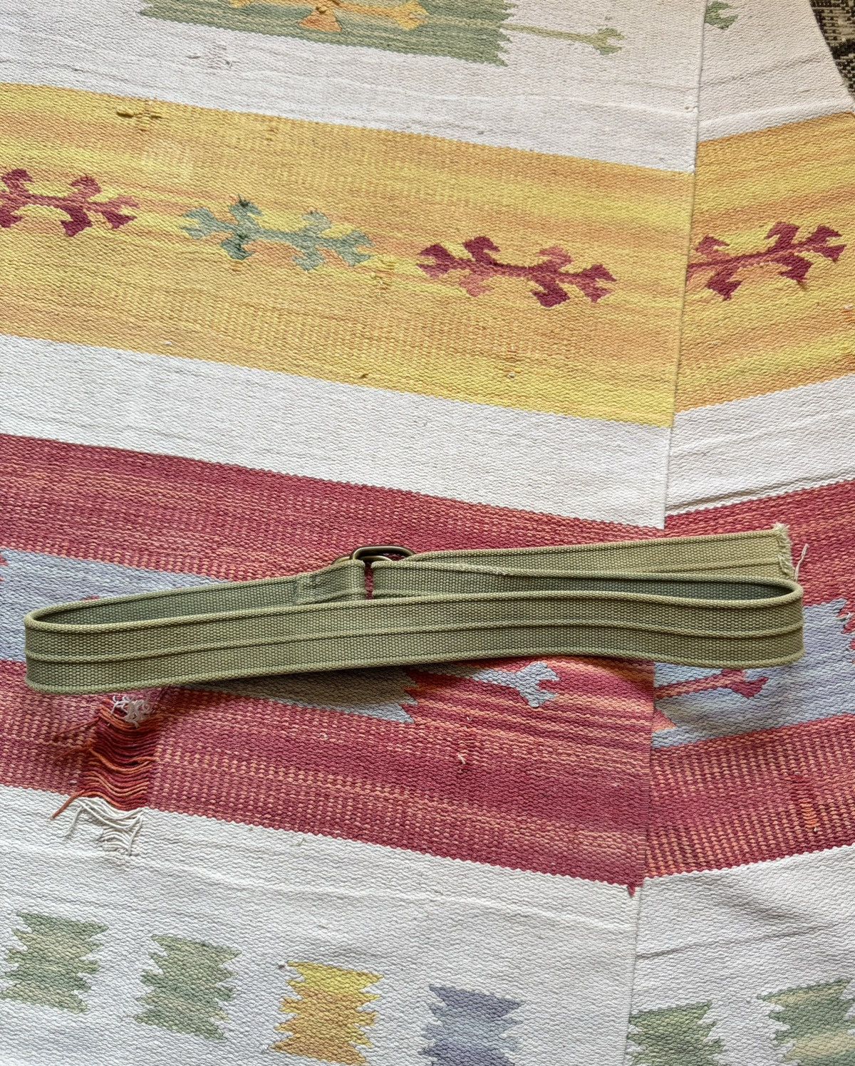Vintage Vintage 90-00’s y2k Military Ripped Faded Japanese Belt Size ONE SIZE - 6 Thumbnail