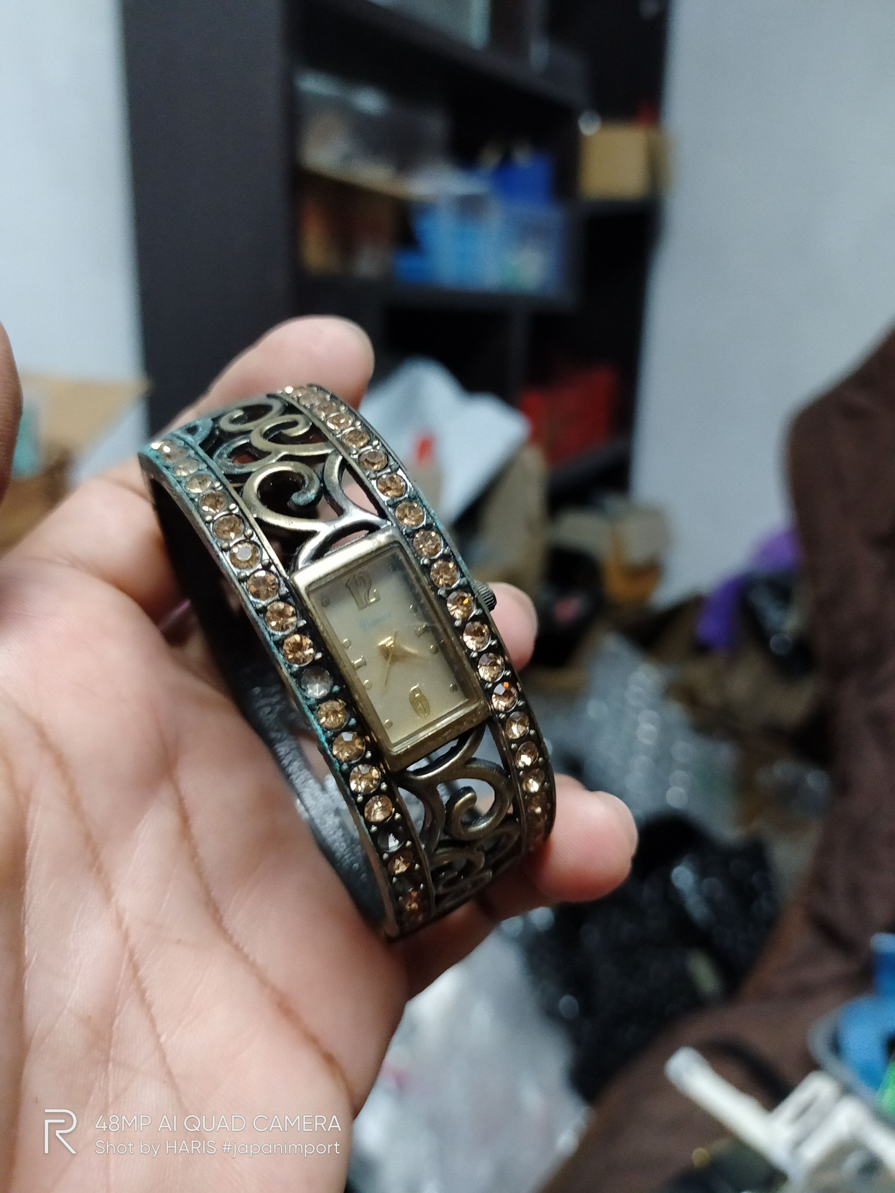 Japanese Brand LAMUE 💥 Retro PUNK Vintage Bracelet Watch (Japan) Size ONE SIZE - 1 Thumbnail